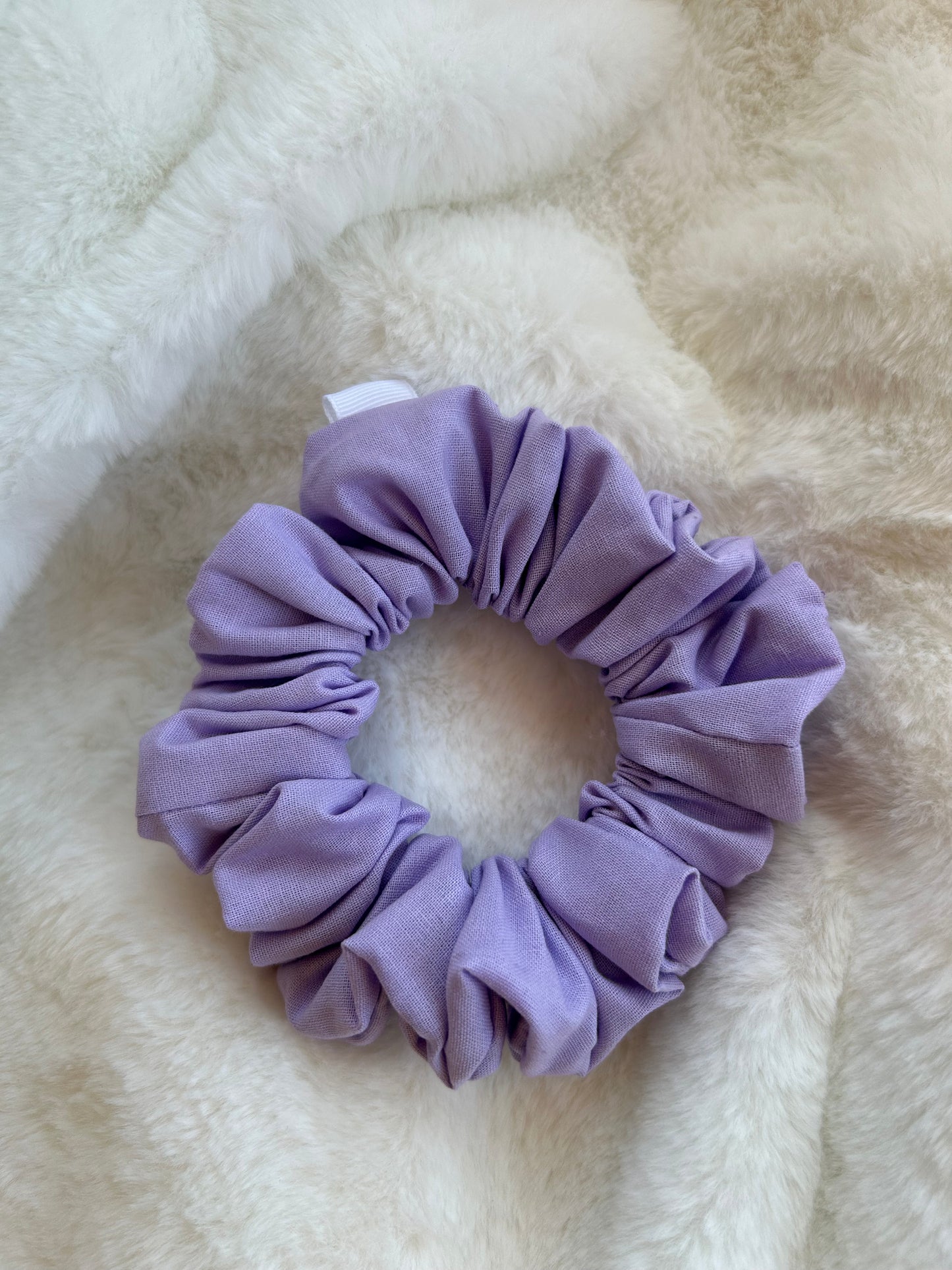 Light purple scrunchie