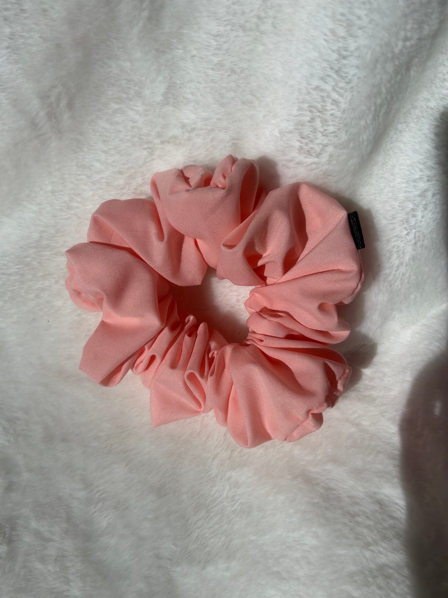 Baby pink scrunchie