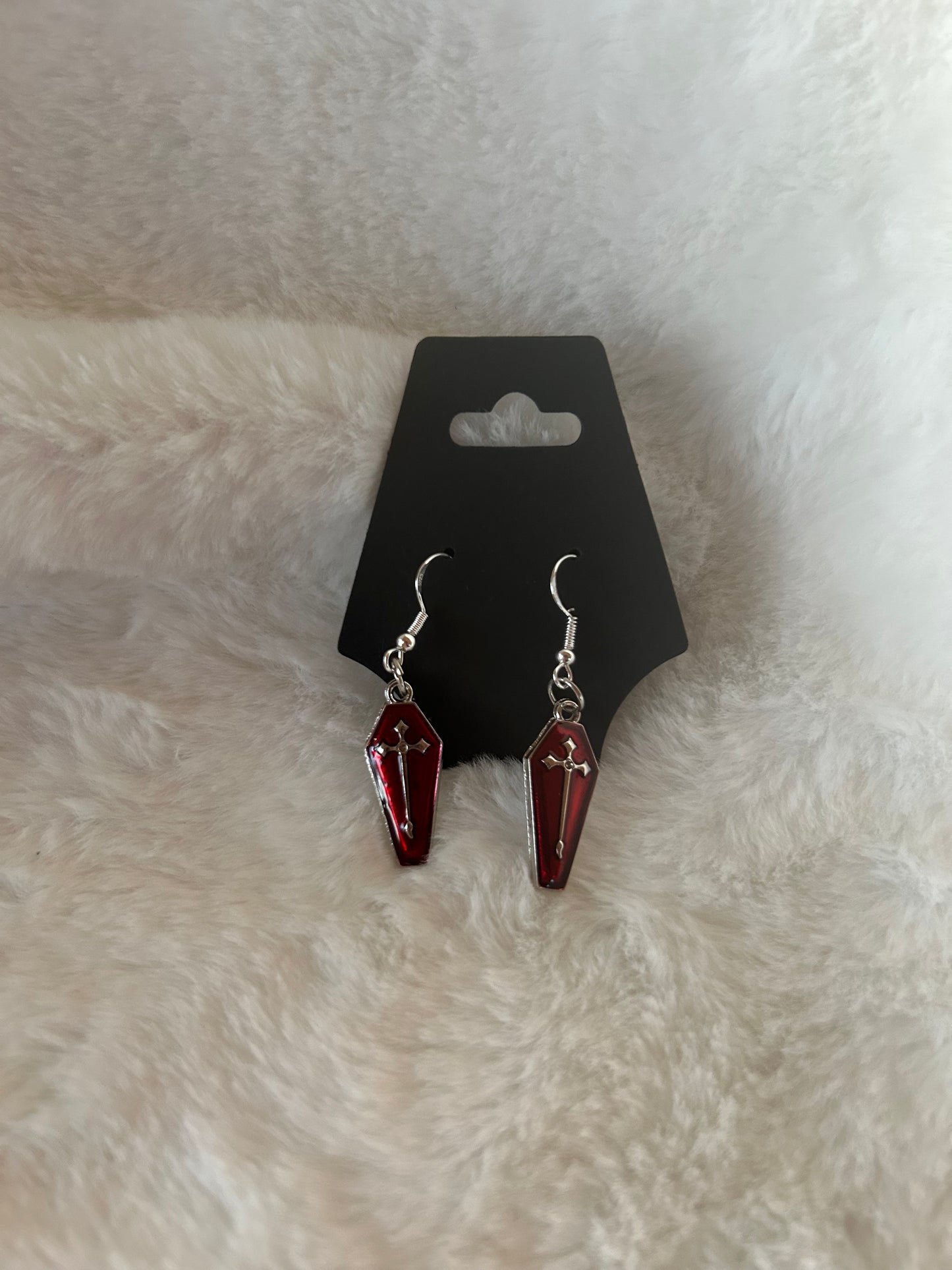 Coffin earrings