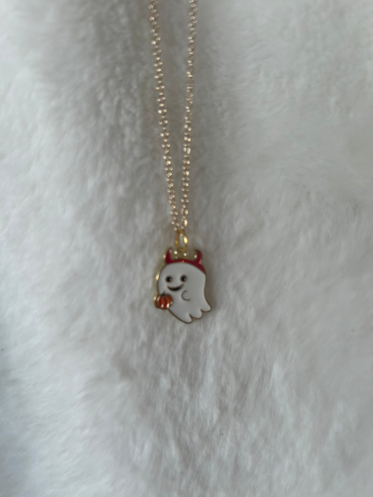 Devil ghost necklace