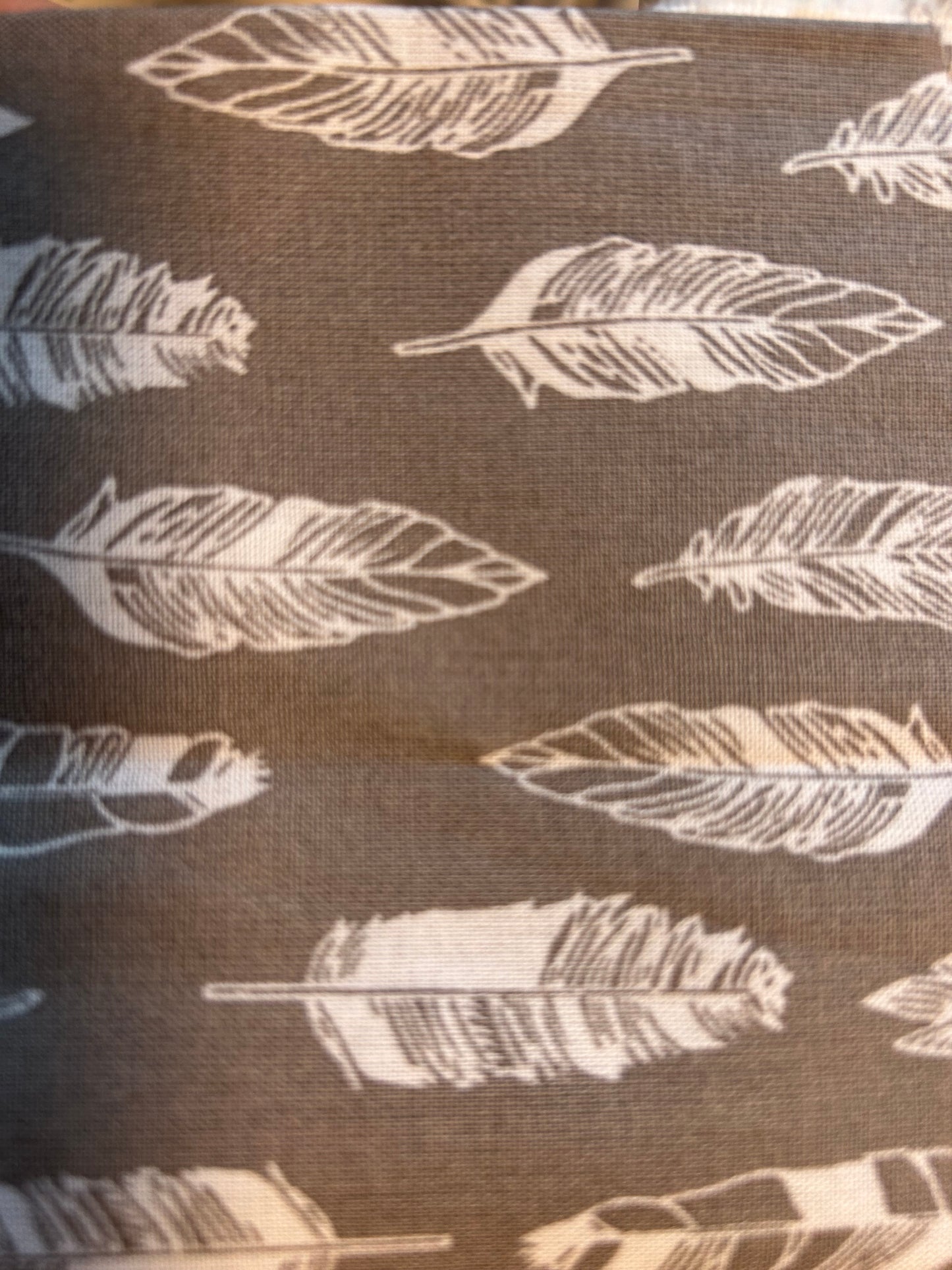 Feather scrunchie