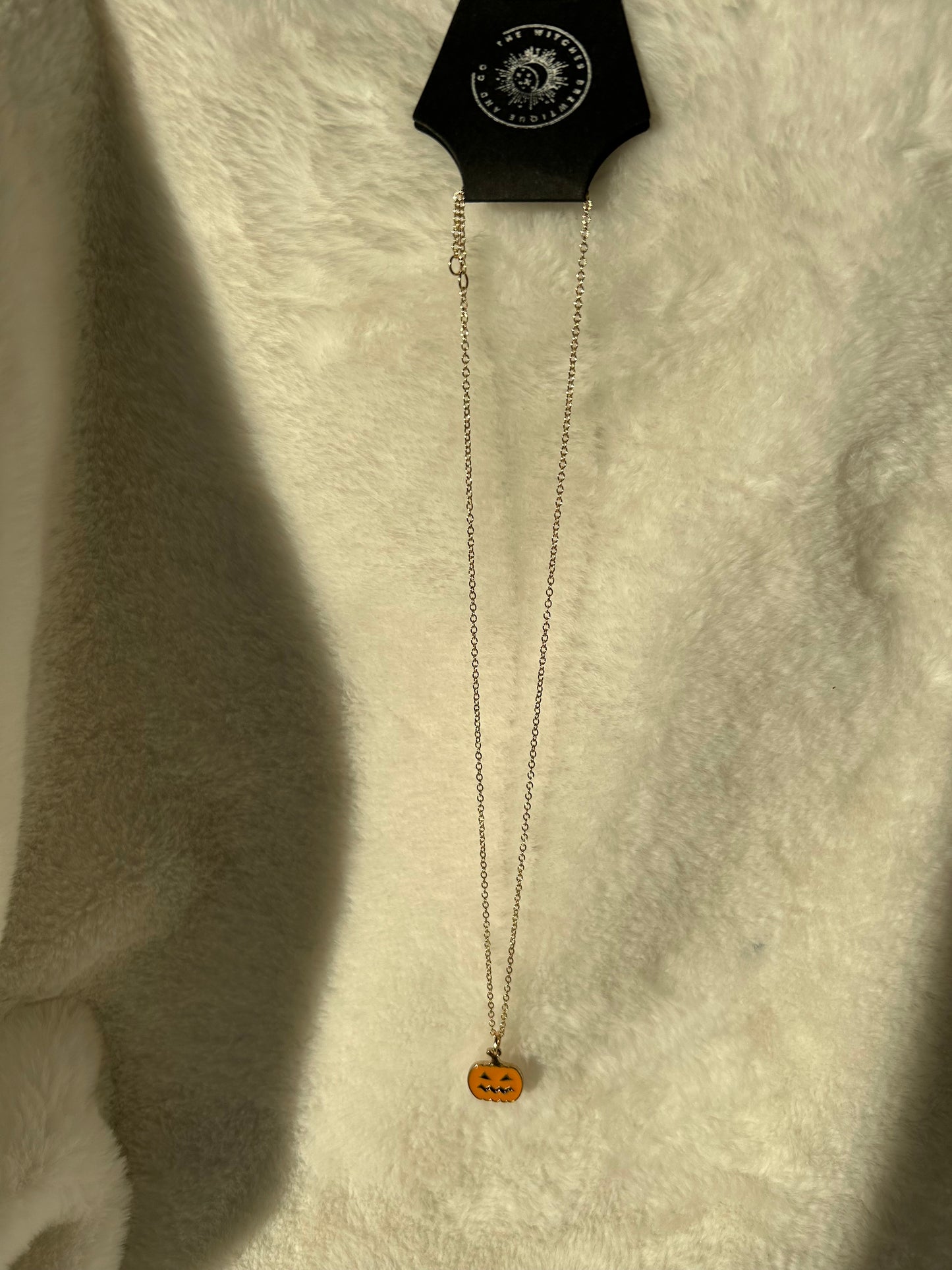Jack-o-lantern necklace