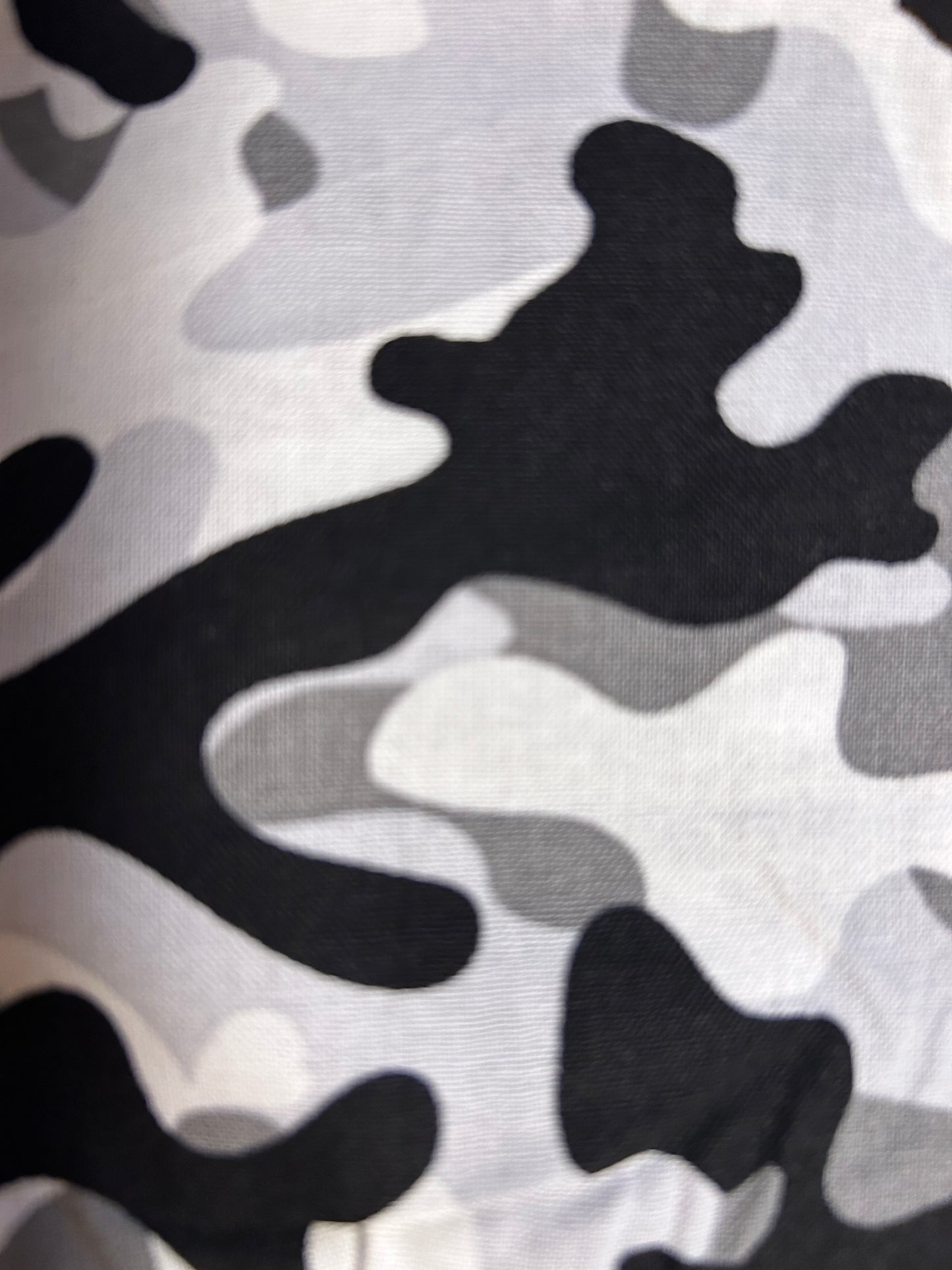 Grey camo scrunchie