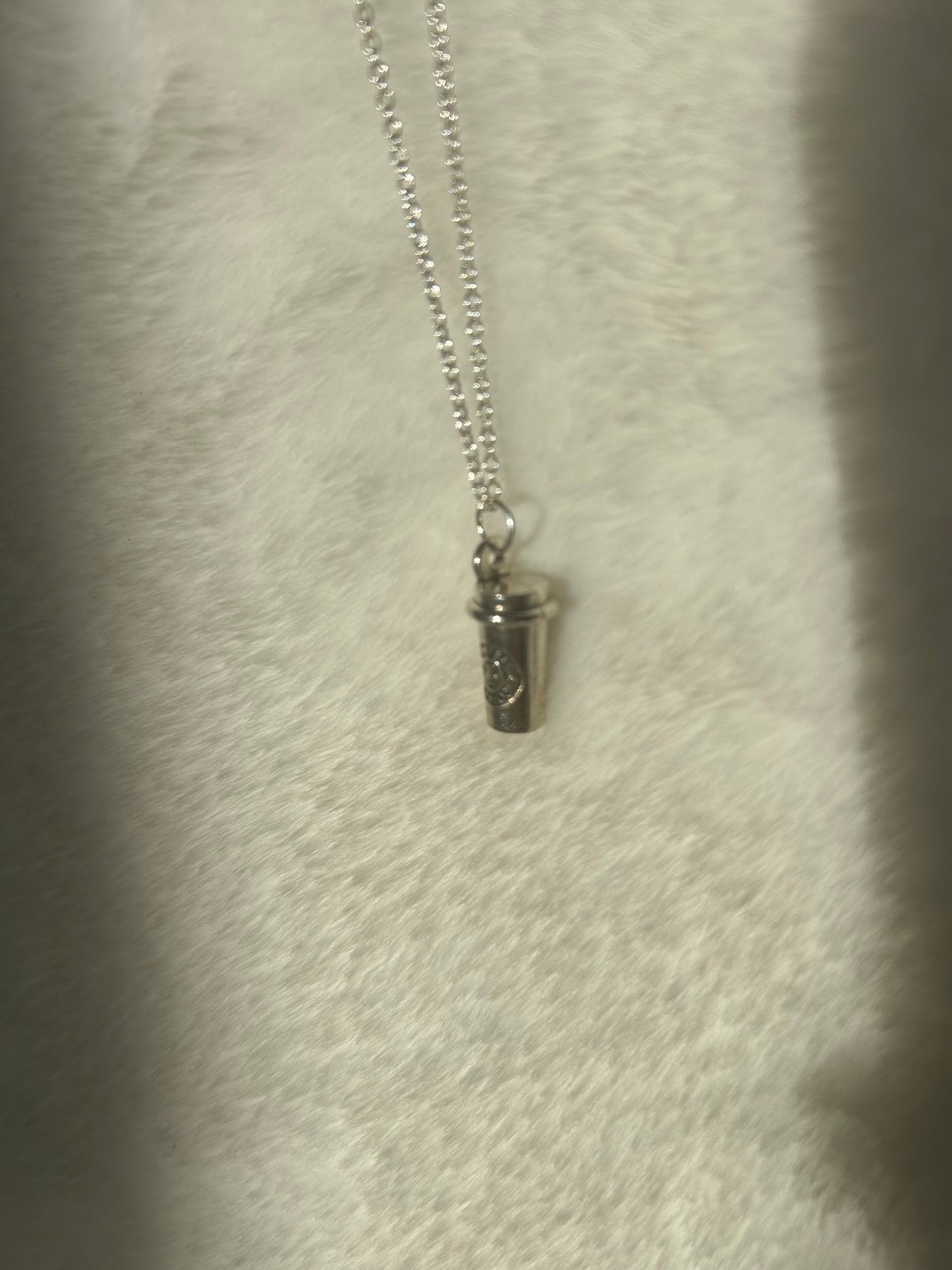 Coffee cup necklace