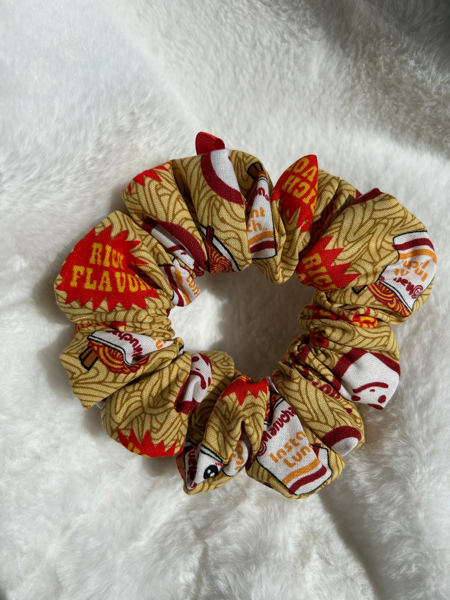 Maruchan noodles scrunchie