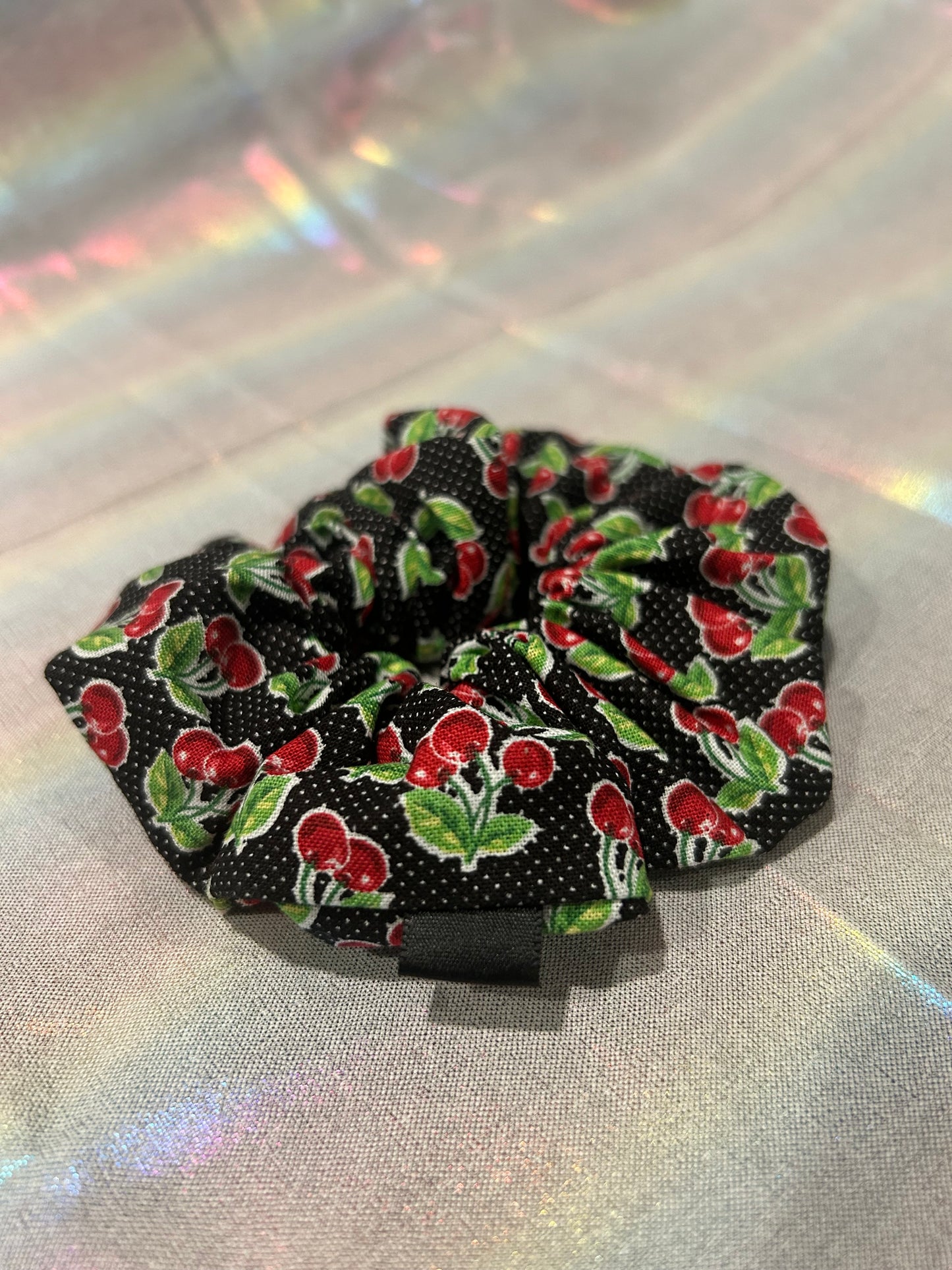 Cherry scrunchie