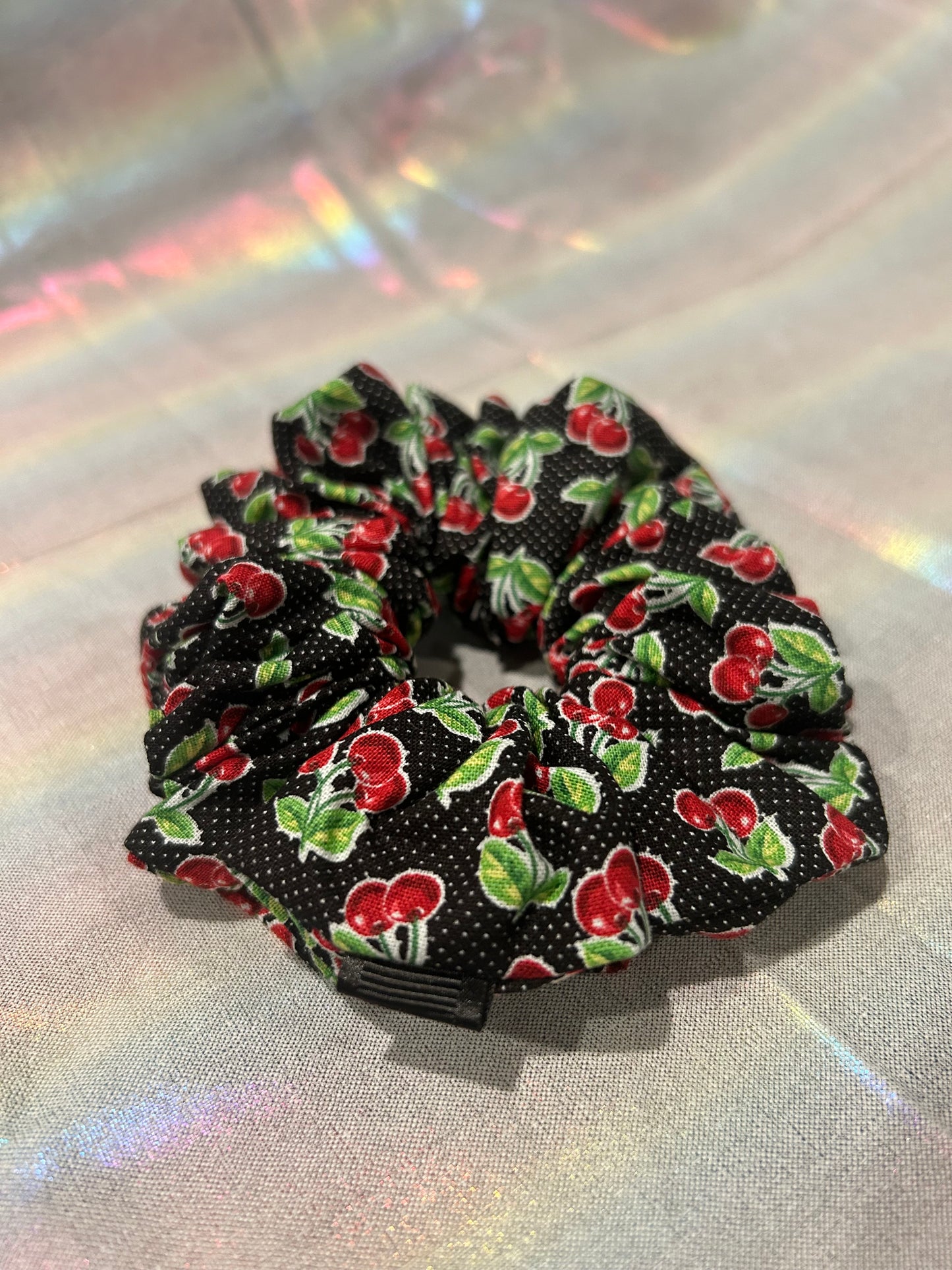 Cherry scrunchie