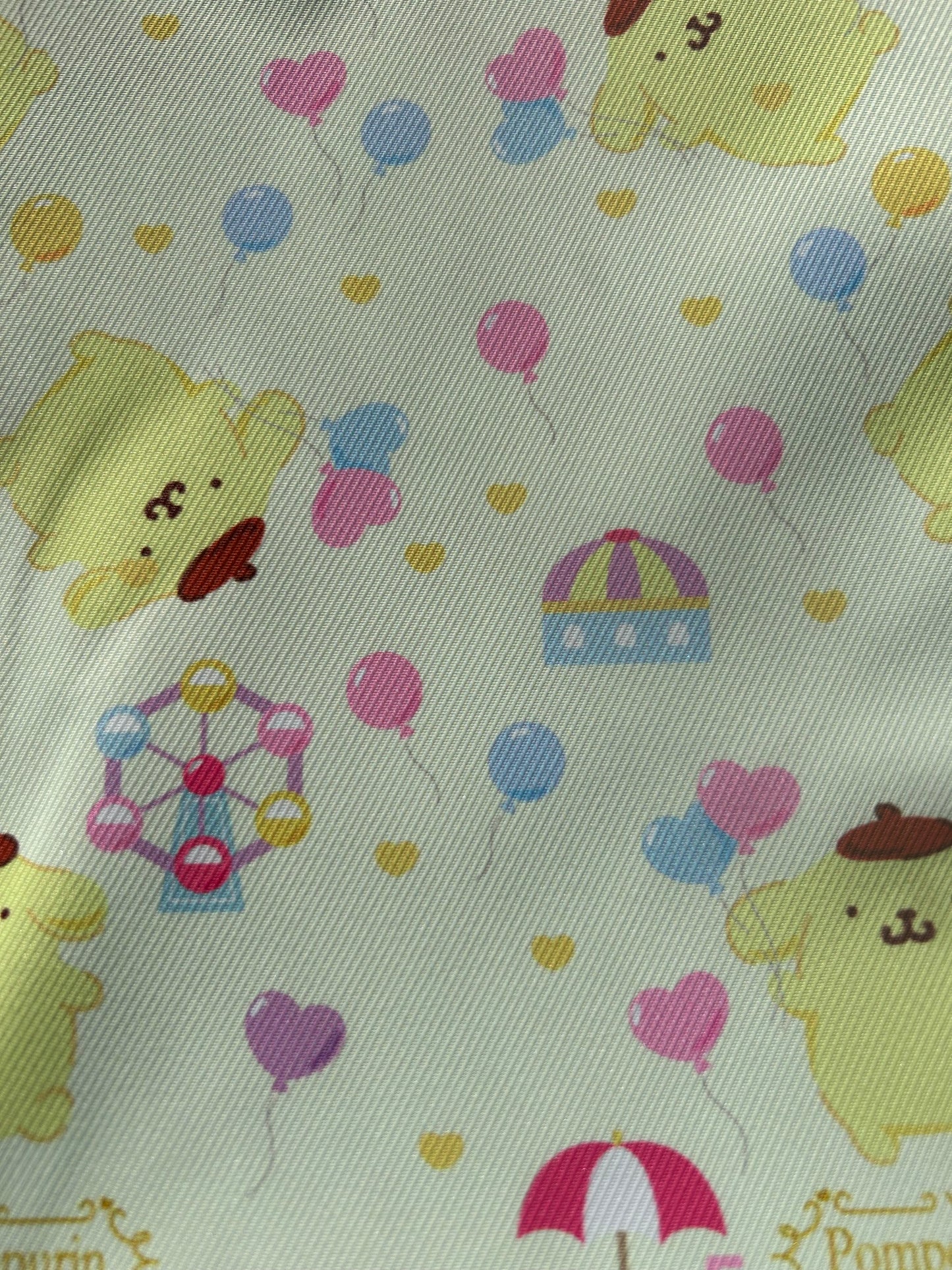 Yellow pompompurin scrunchie