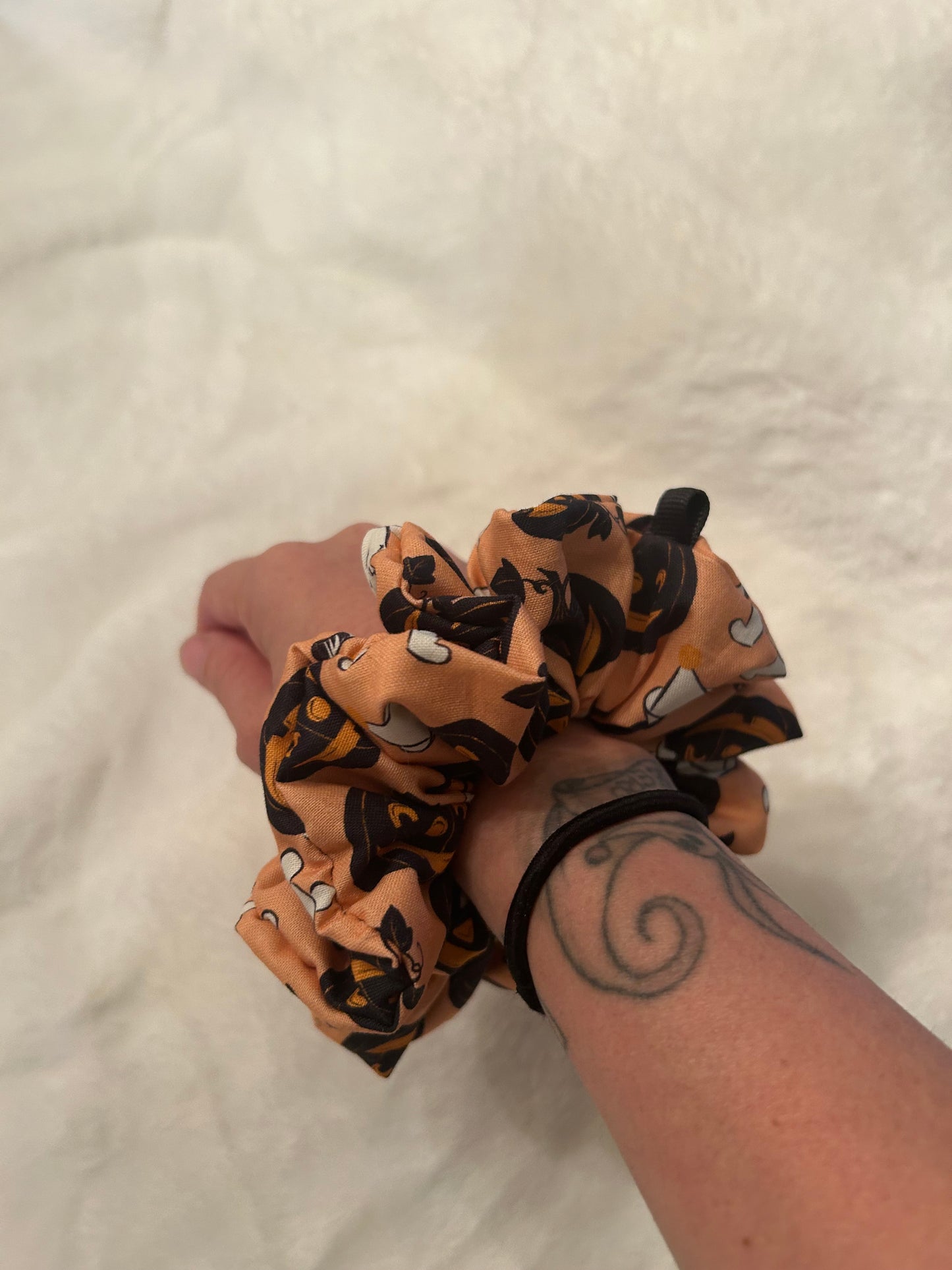 Halloween Winnie the Pooh scrunchie