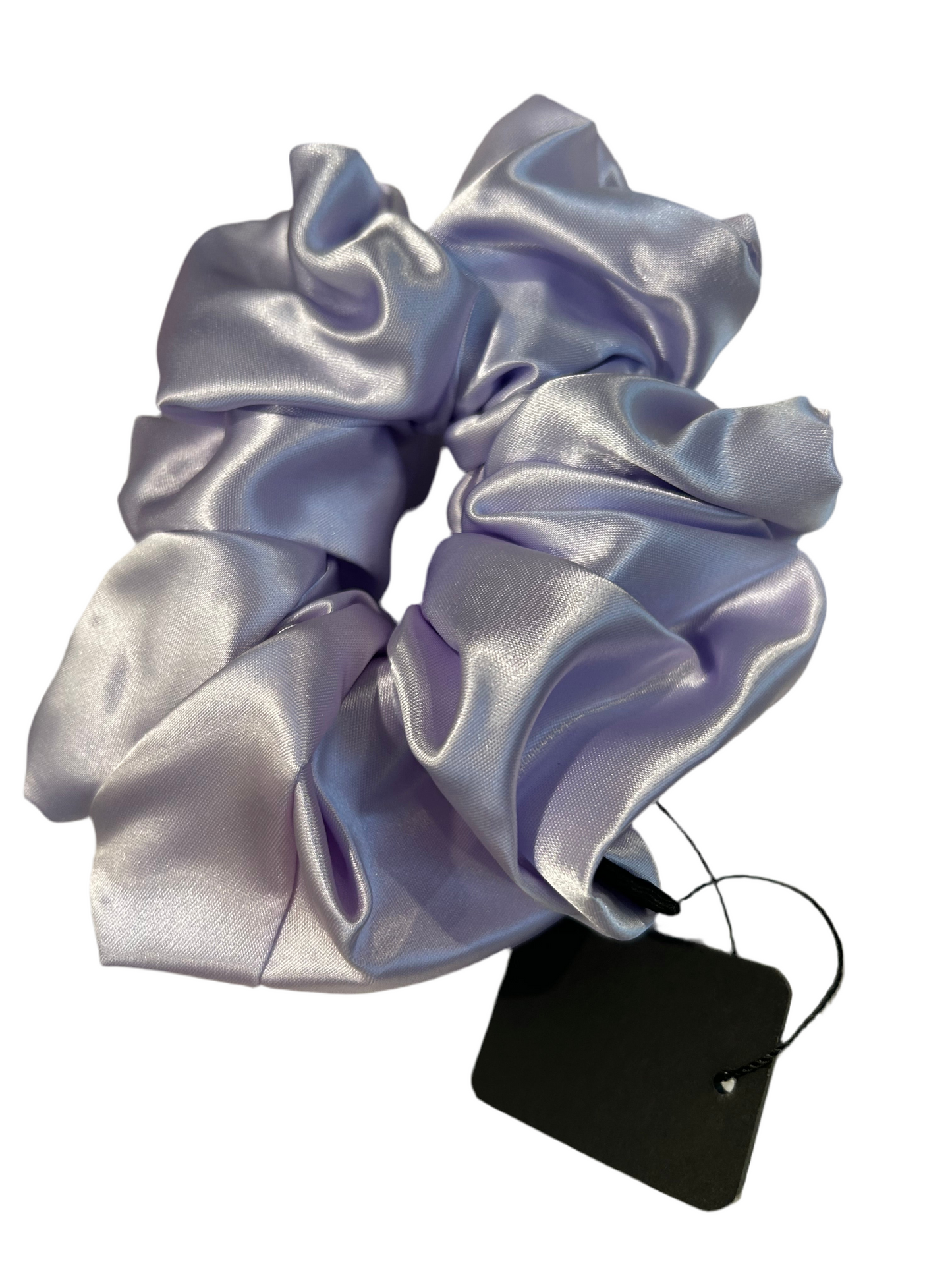 Light satin purple scrunchie