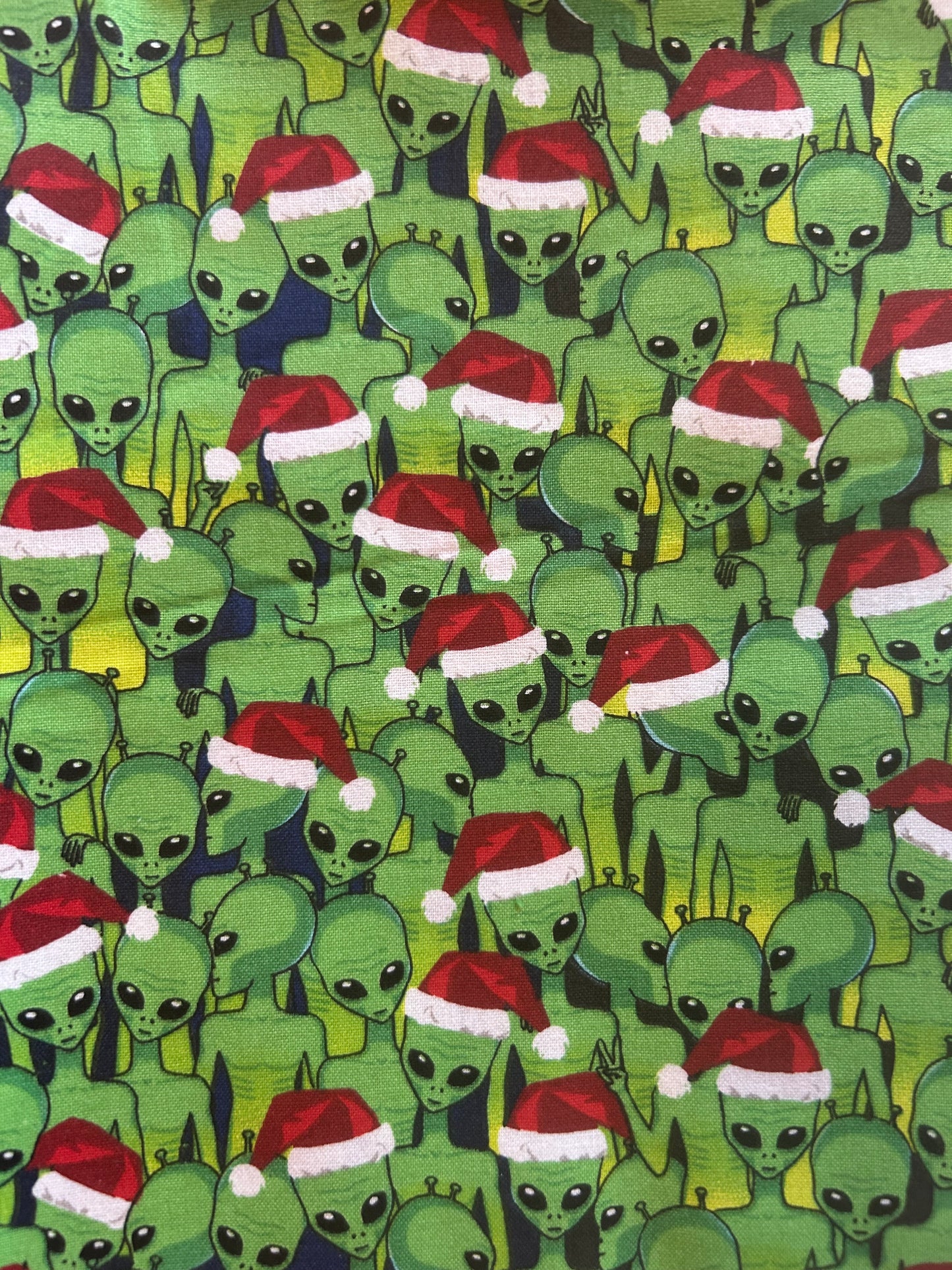 Alien Christmas scrunchie