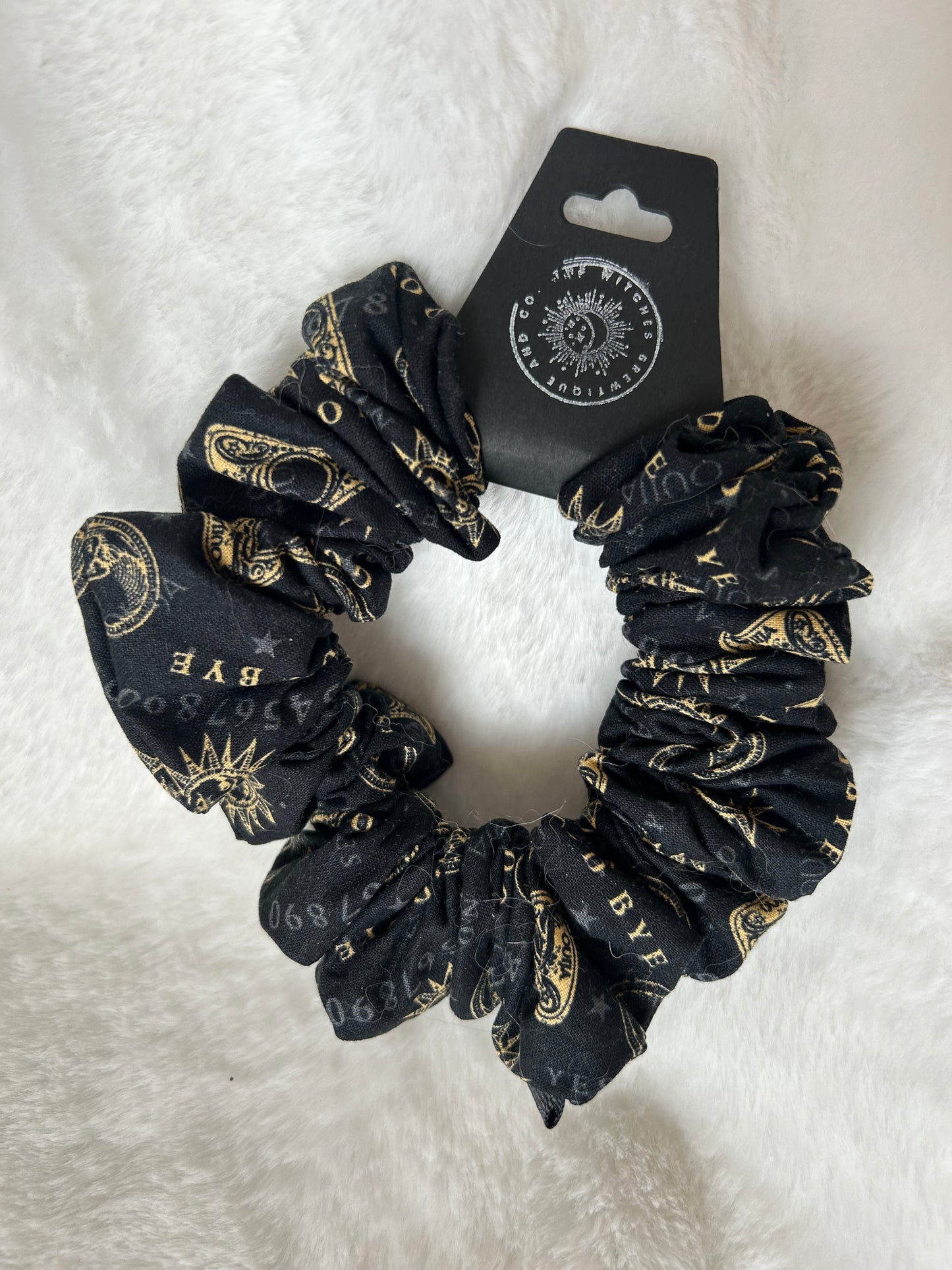 Black ouija scrunchie