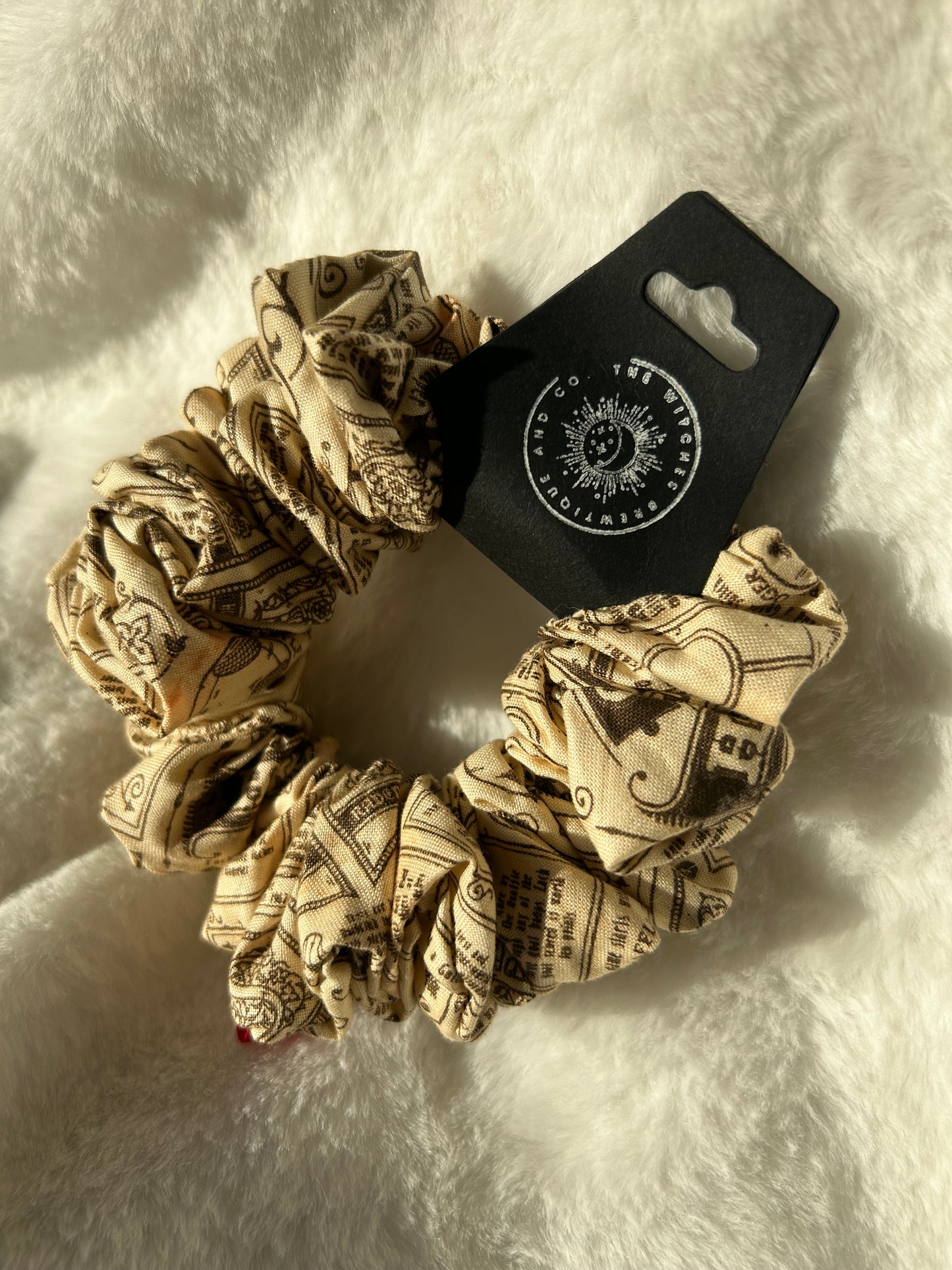 Hogwarts newspaper scrunchie