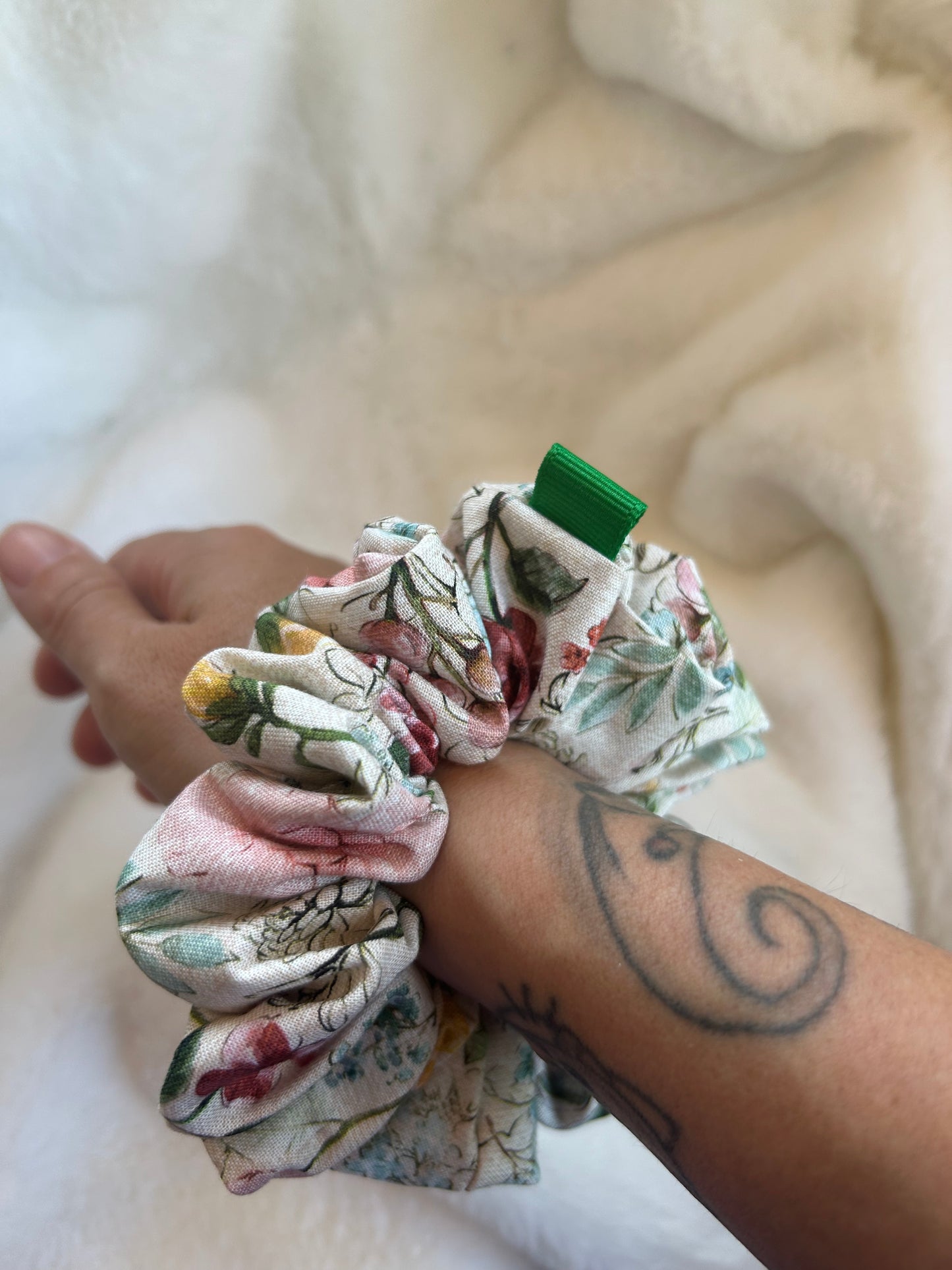 Wild flower scrunchie
