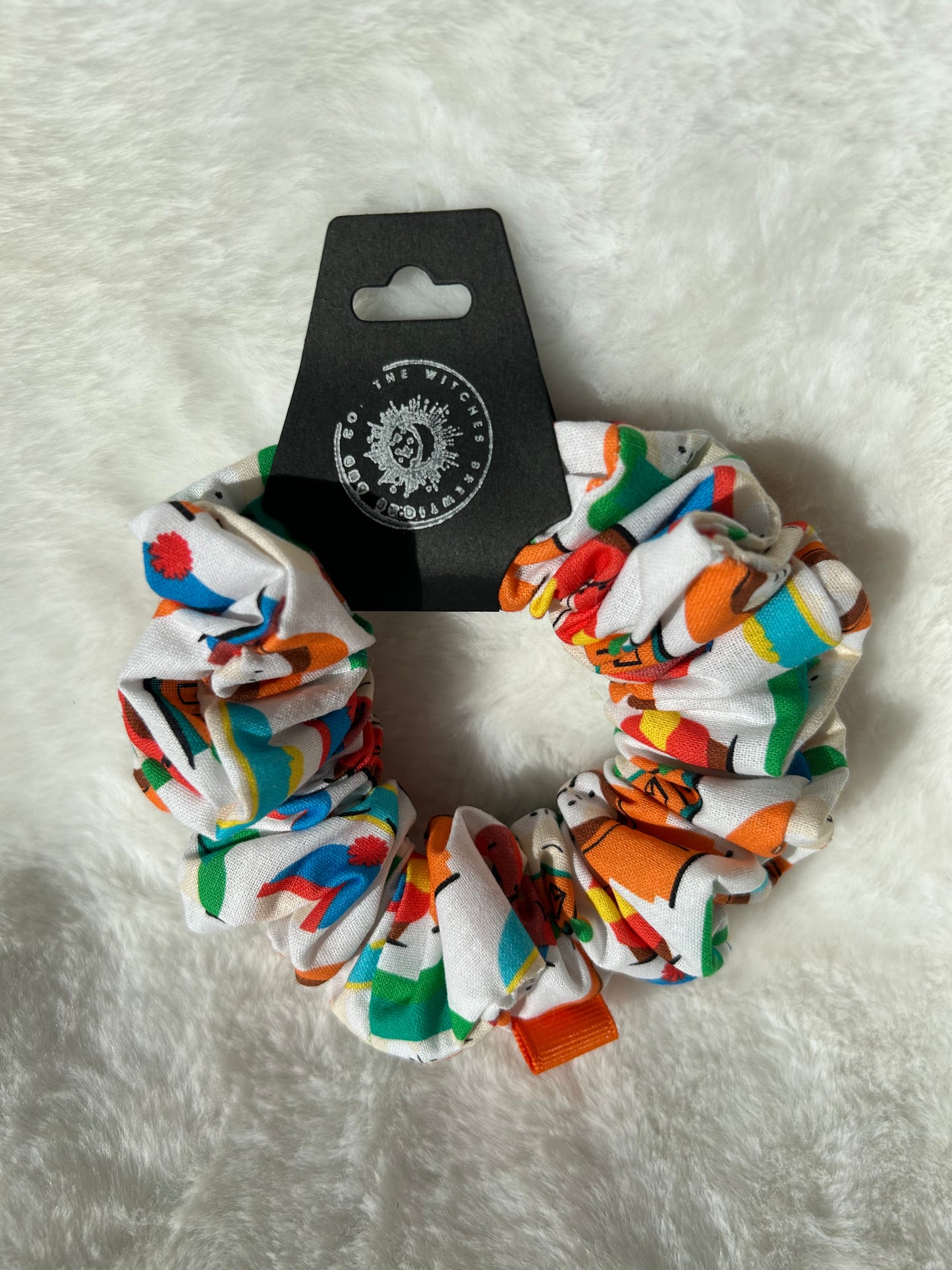 White South Park scrunchie