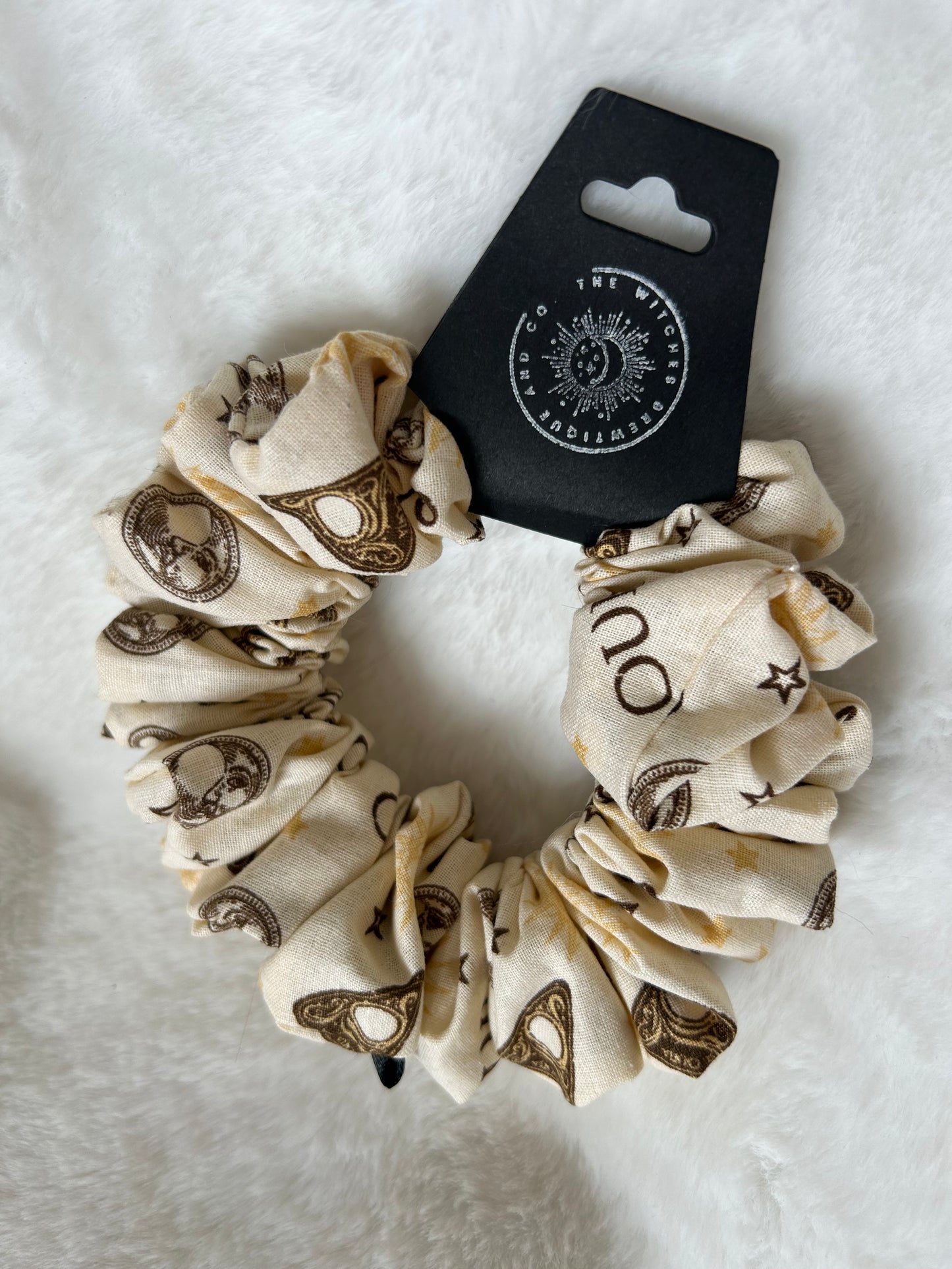 White ouija scrunchie