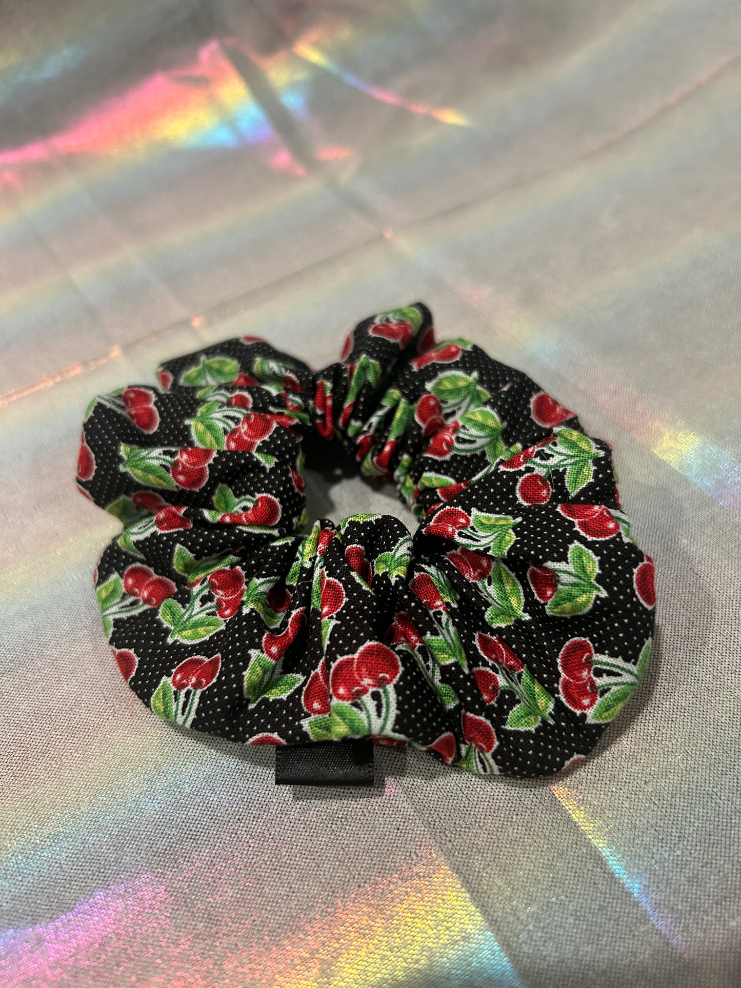 Cherry scrunchie