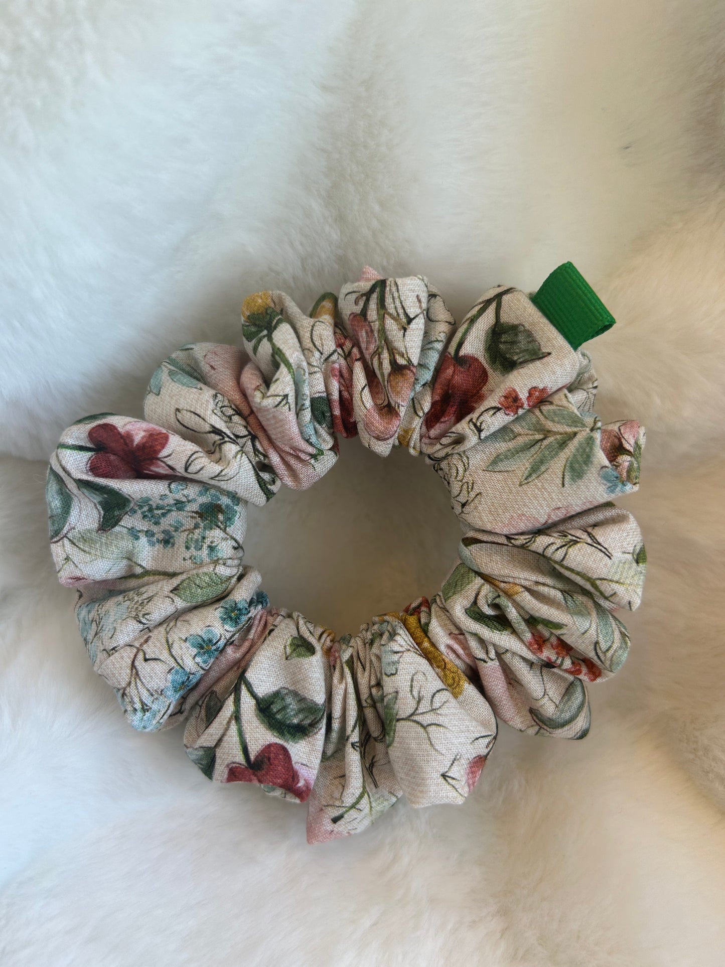 Wild flower scrunchie