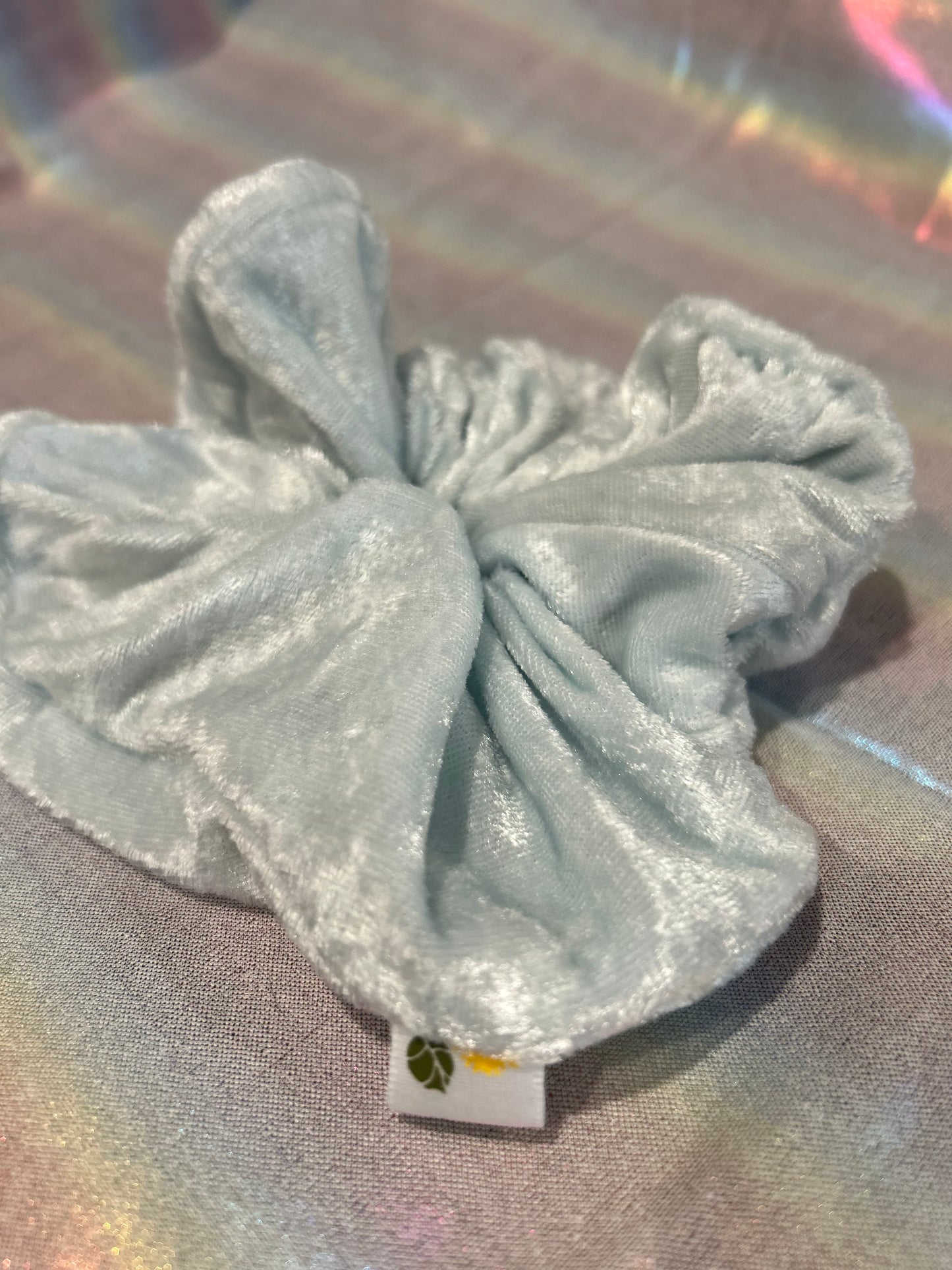 Powder blue scrunchie