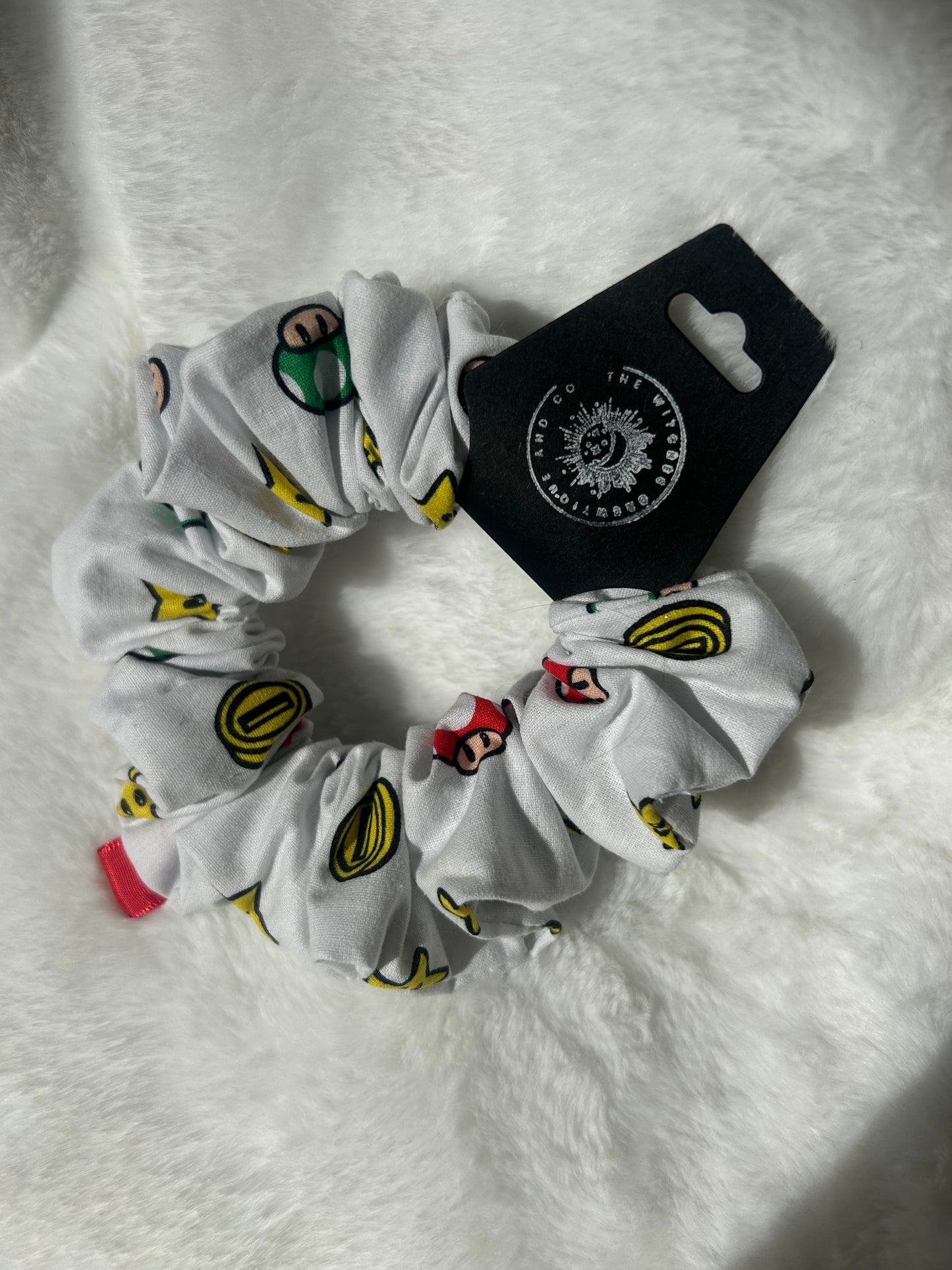 Stars! Mushrooms! Coins! Scrunchie