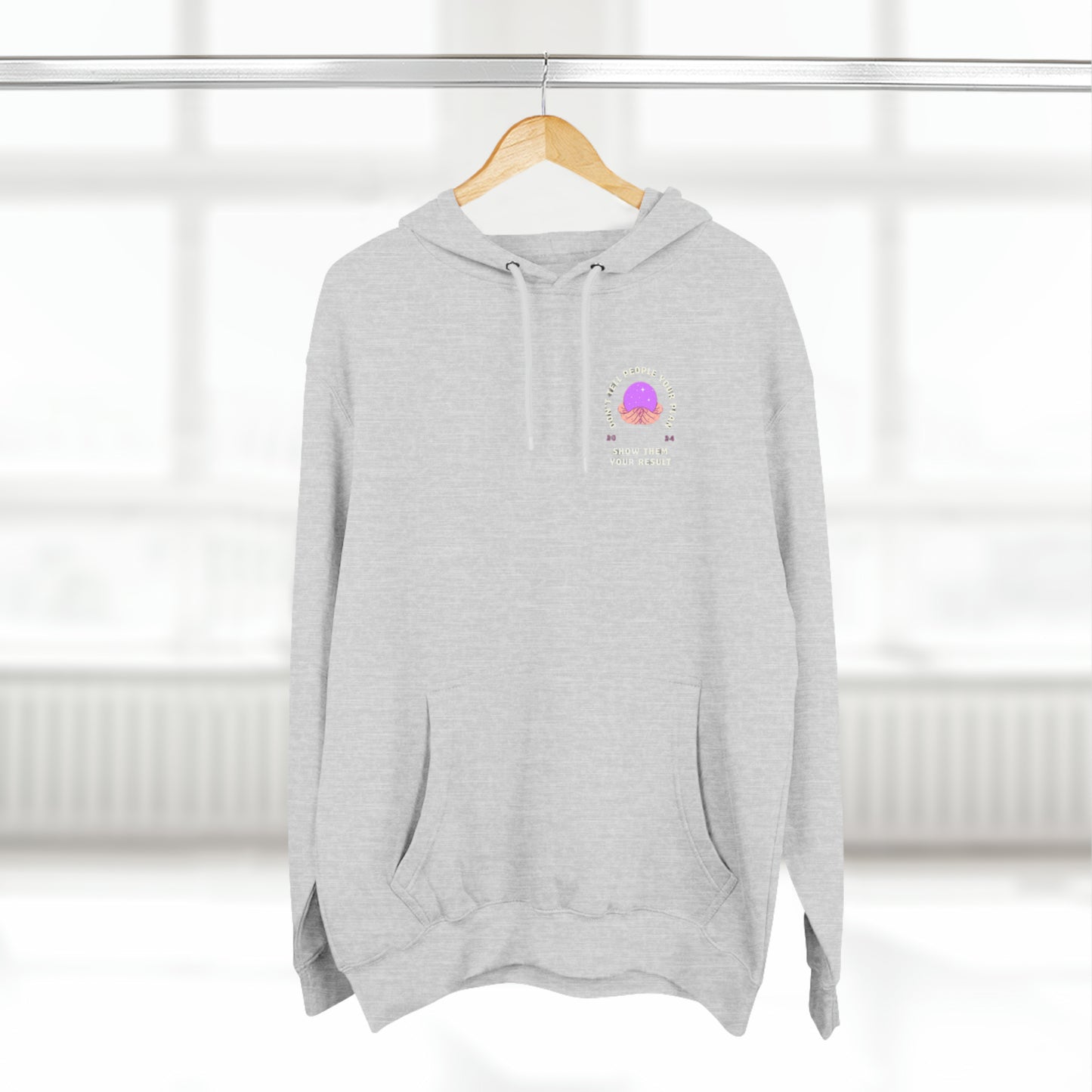 Three-Panel Fleece Hoodie