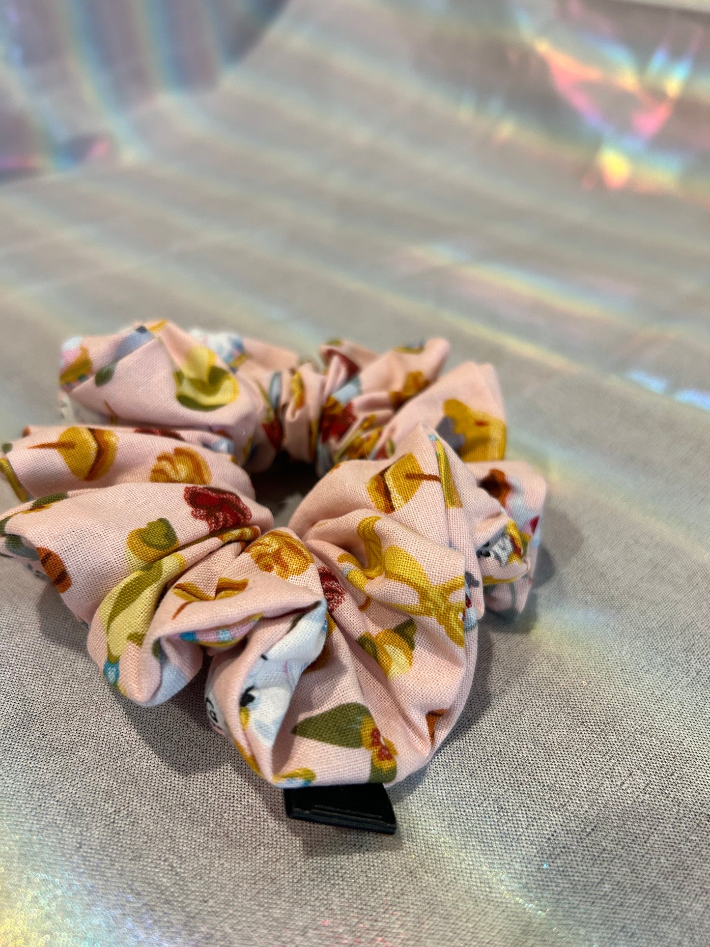 Enchanted rose scrunchie