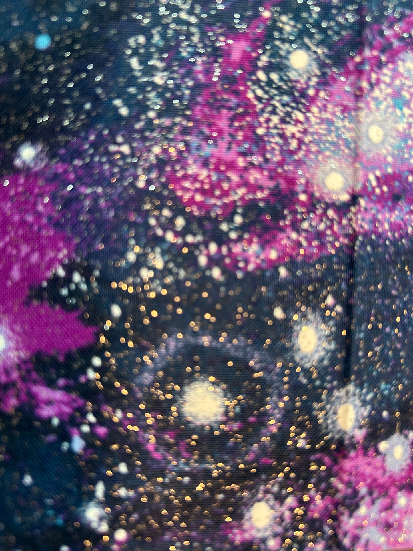 Glitter galaxy scrunchie