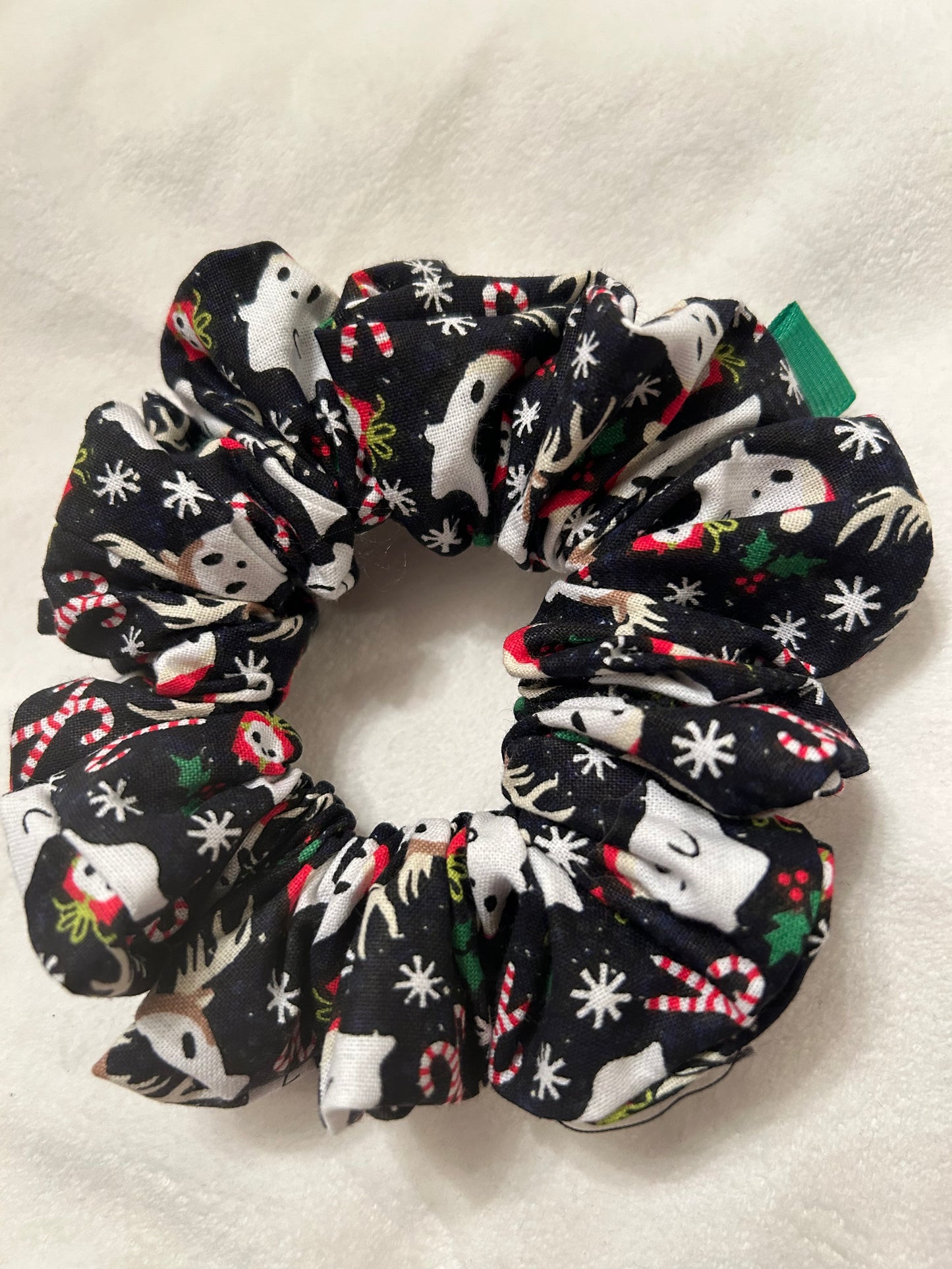 Christmas ghost scrunchie