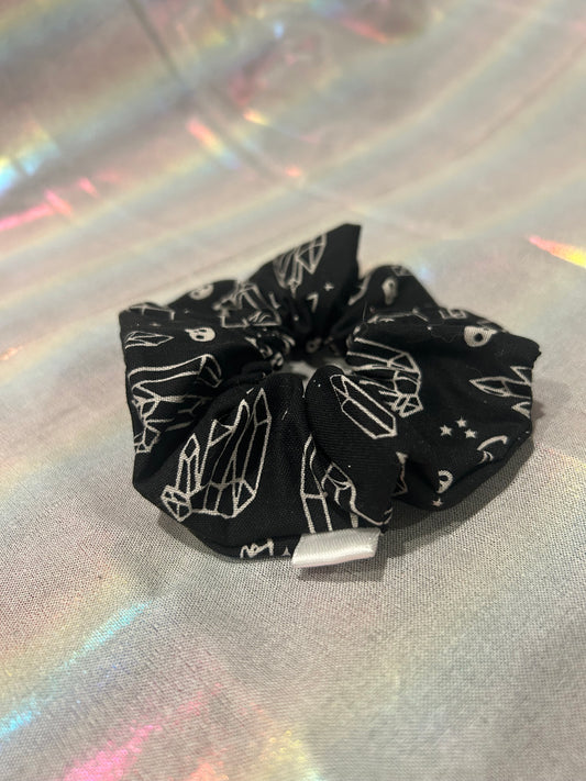 Black crystals scrunchie