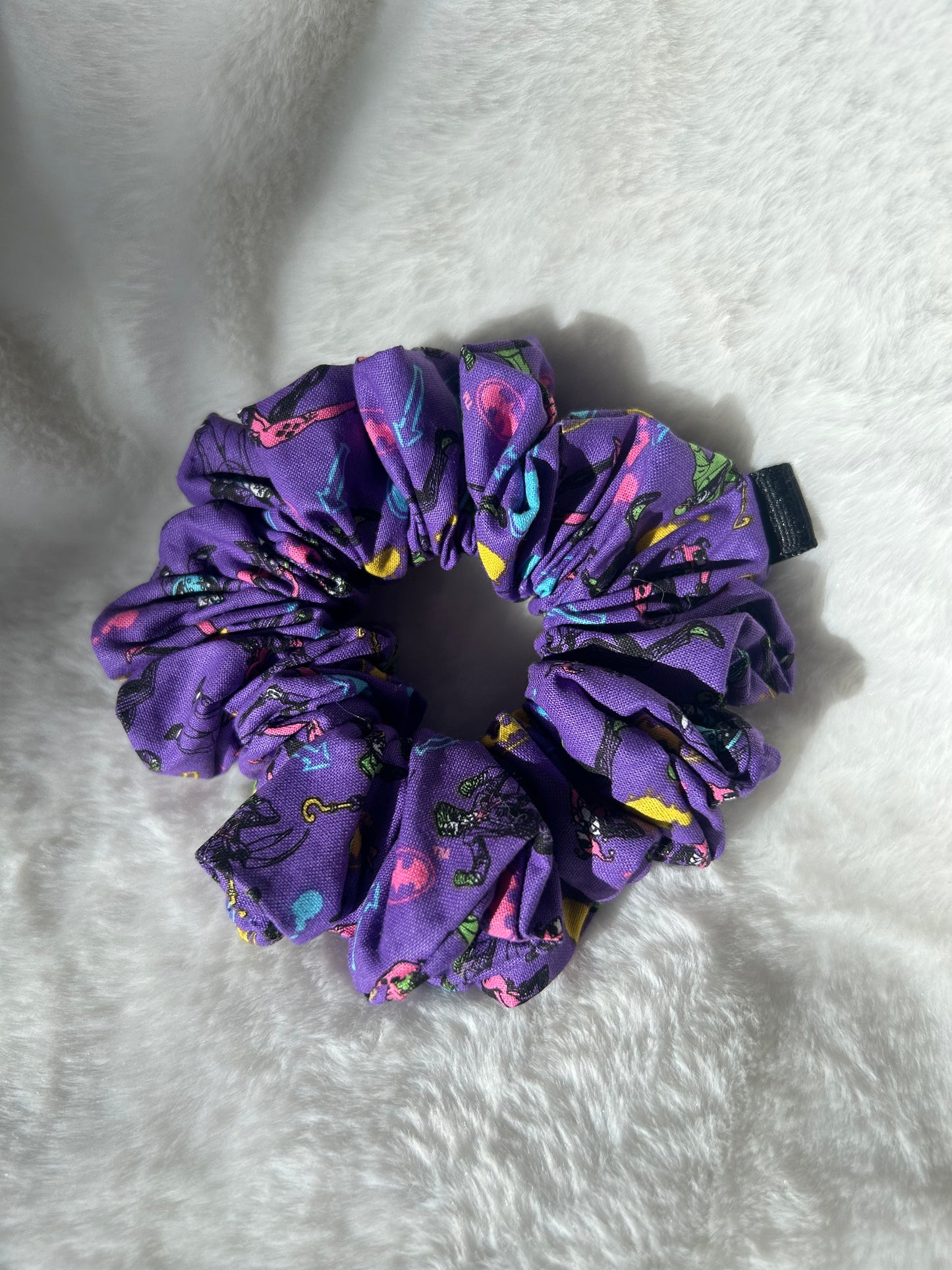 Purple Gotham villains scrunchie