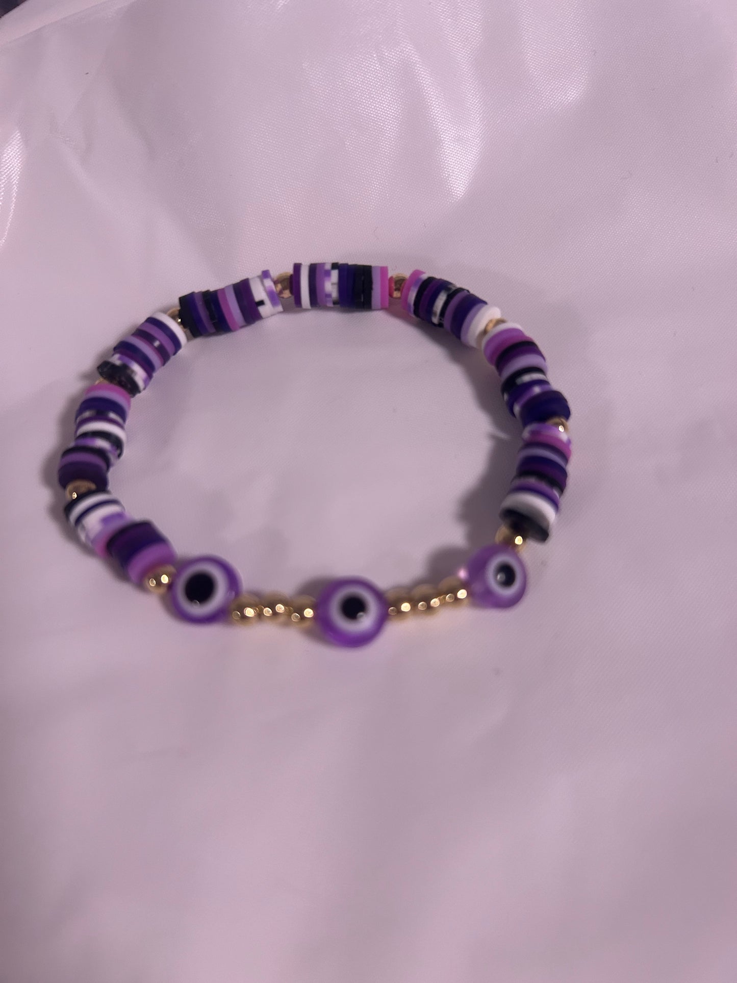 Beaded evil eye bracelet