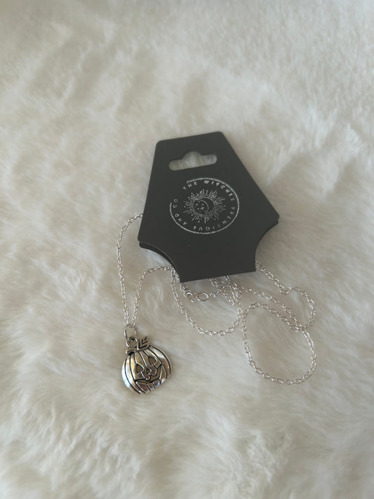 Jack-o-lantern necklace