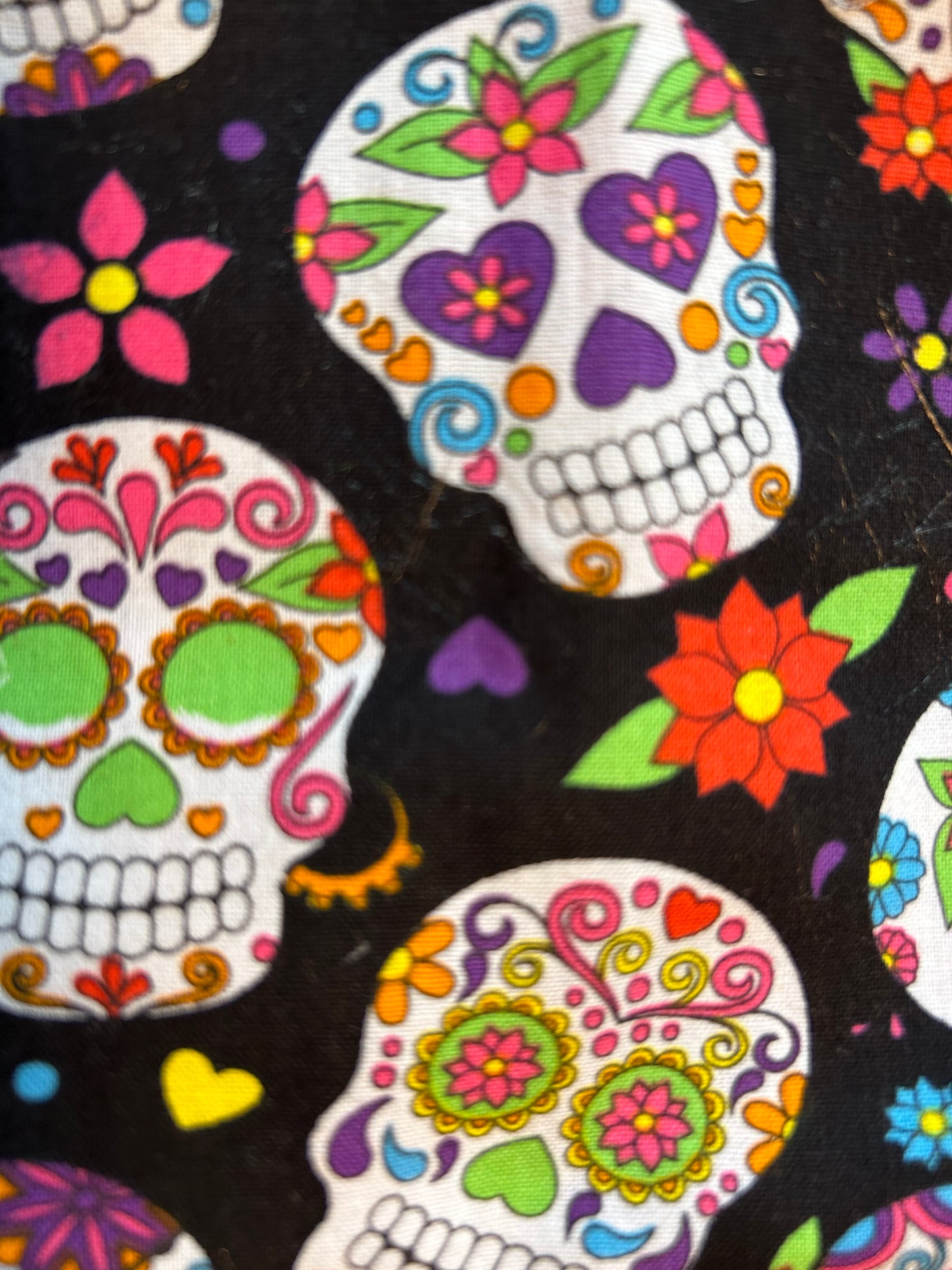 Sugar skull scrunchie