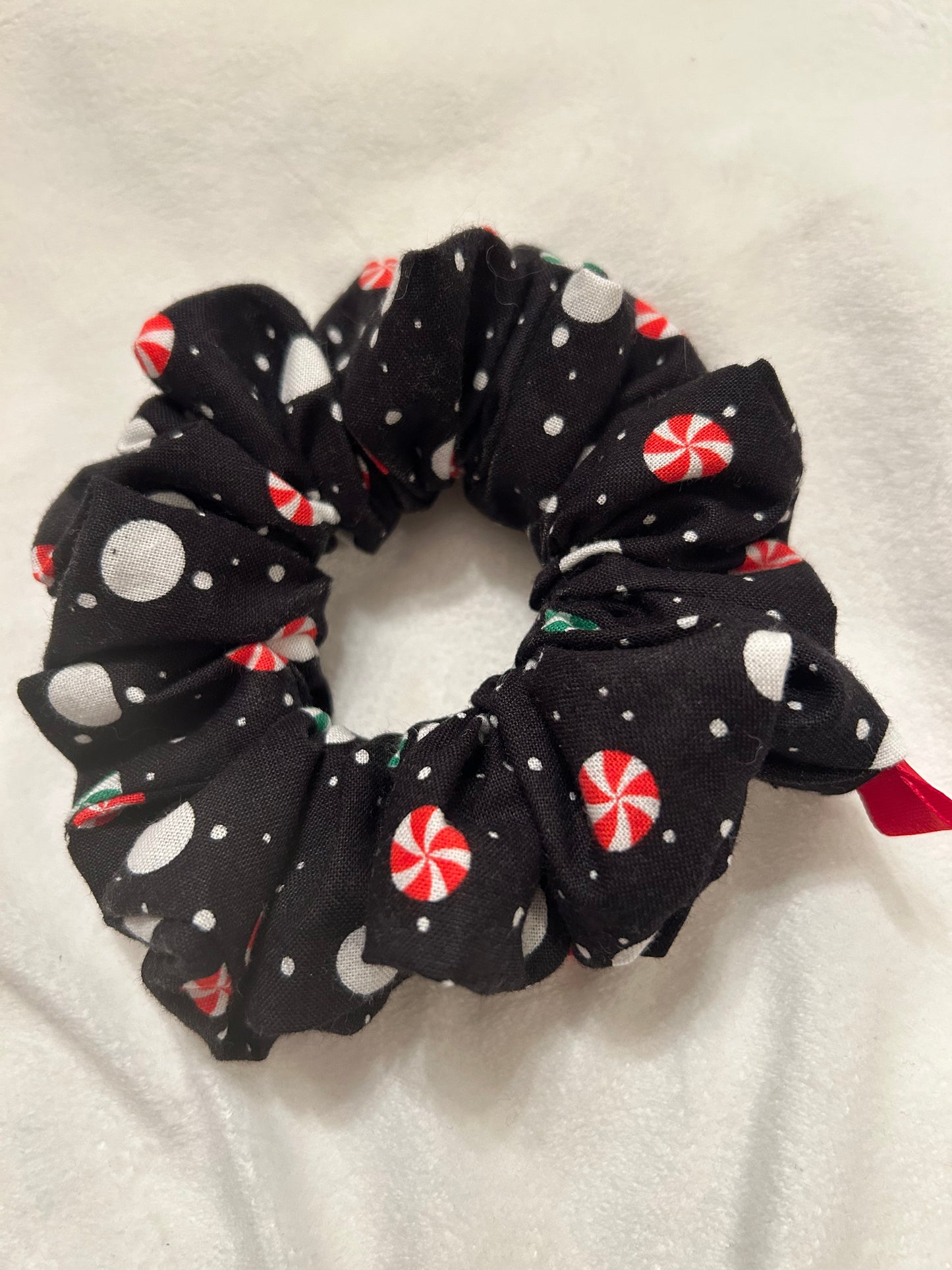 Peppermint scrunchie