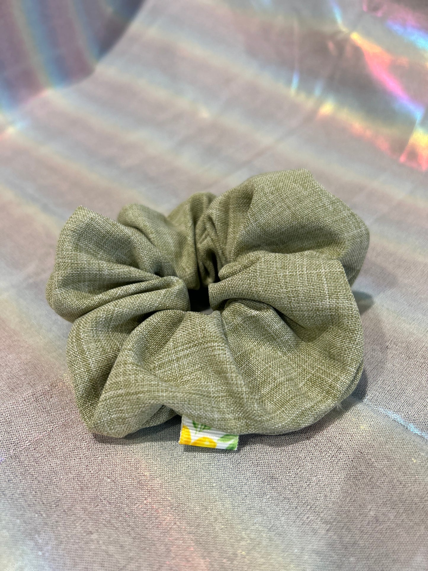 Faded green scrunchie