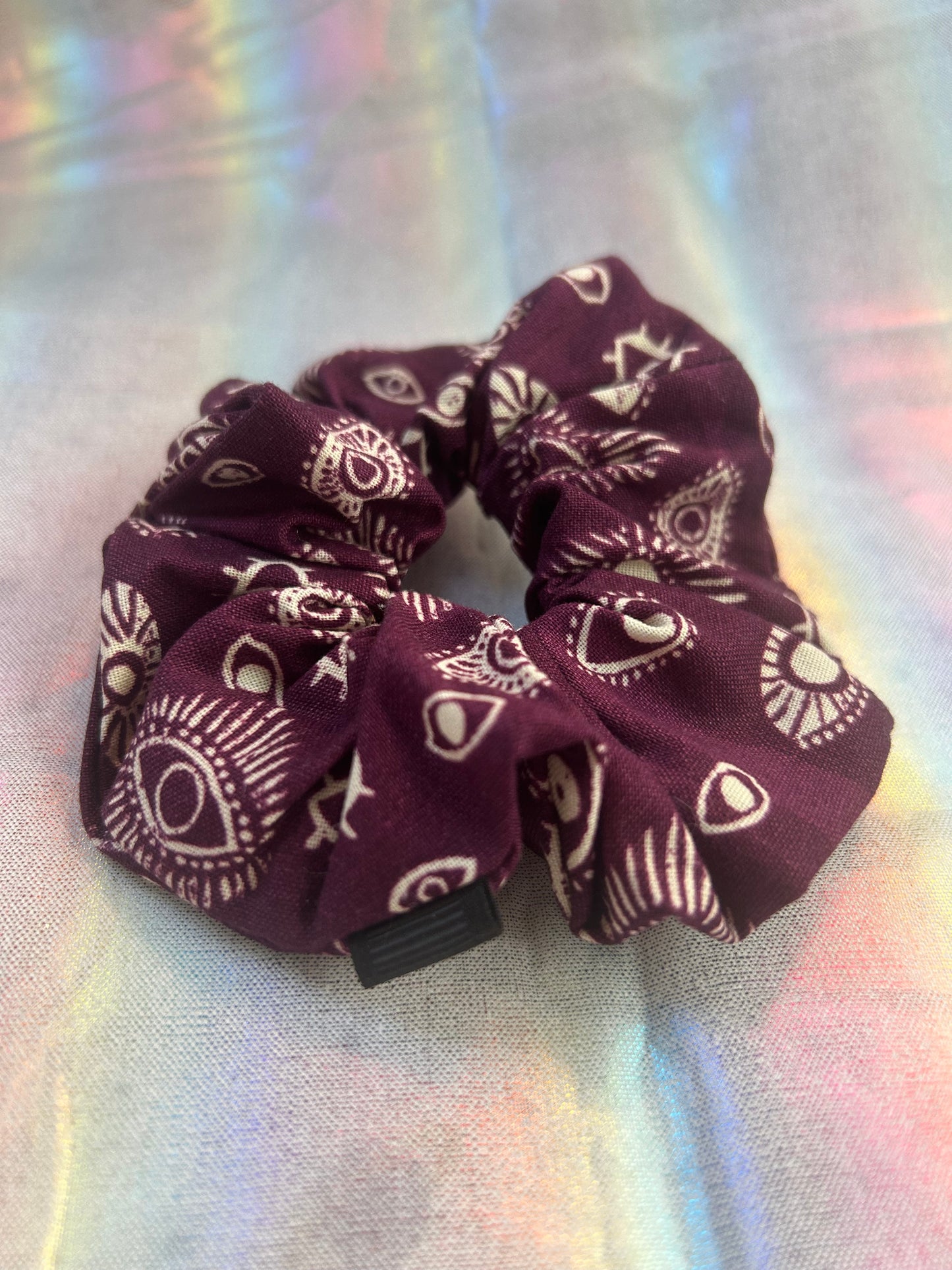 Purple eyes scrunchie