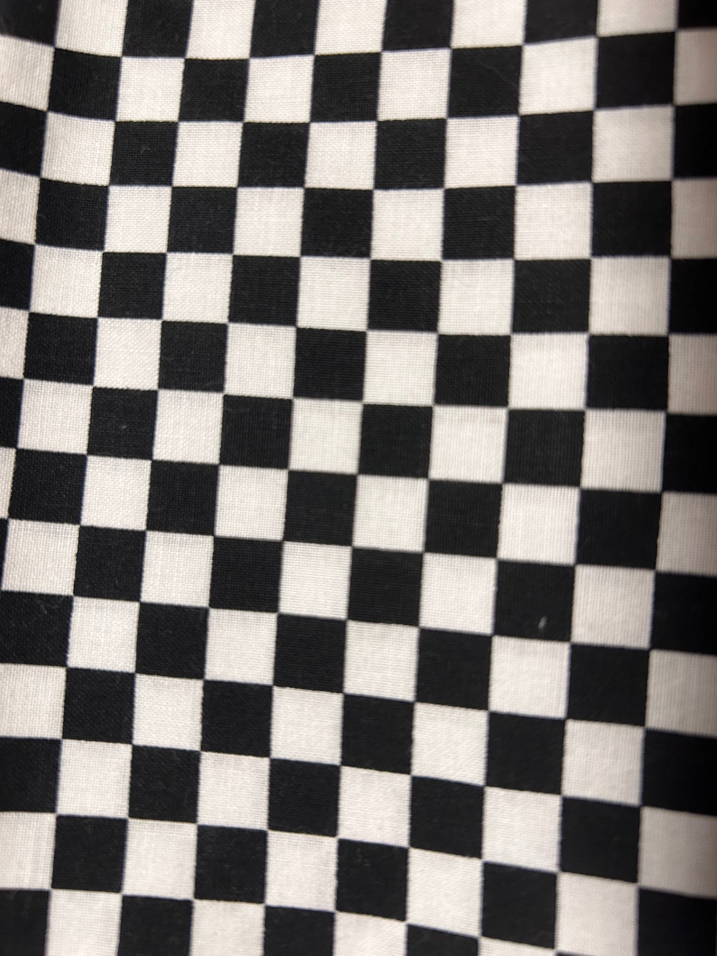 Checker scrunchie