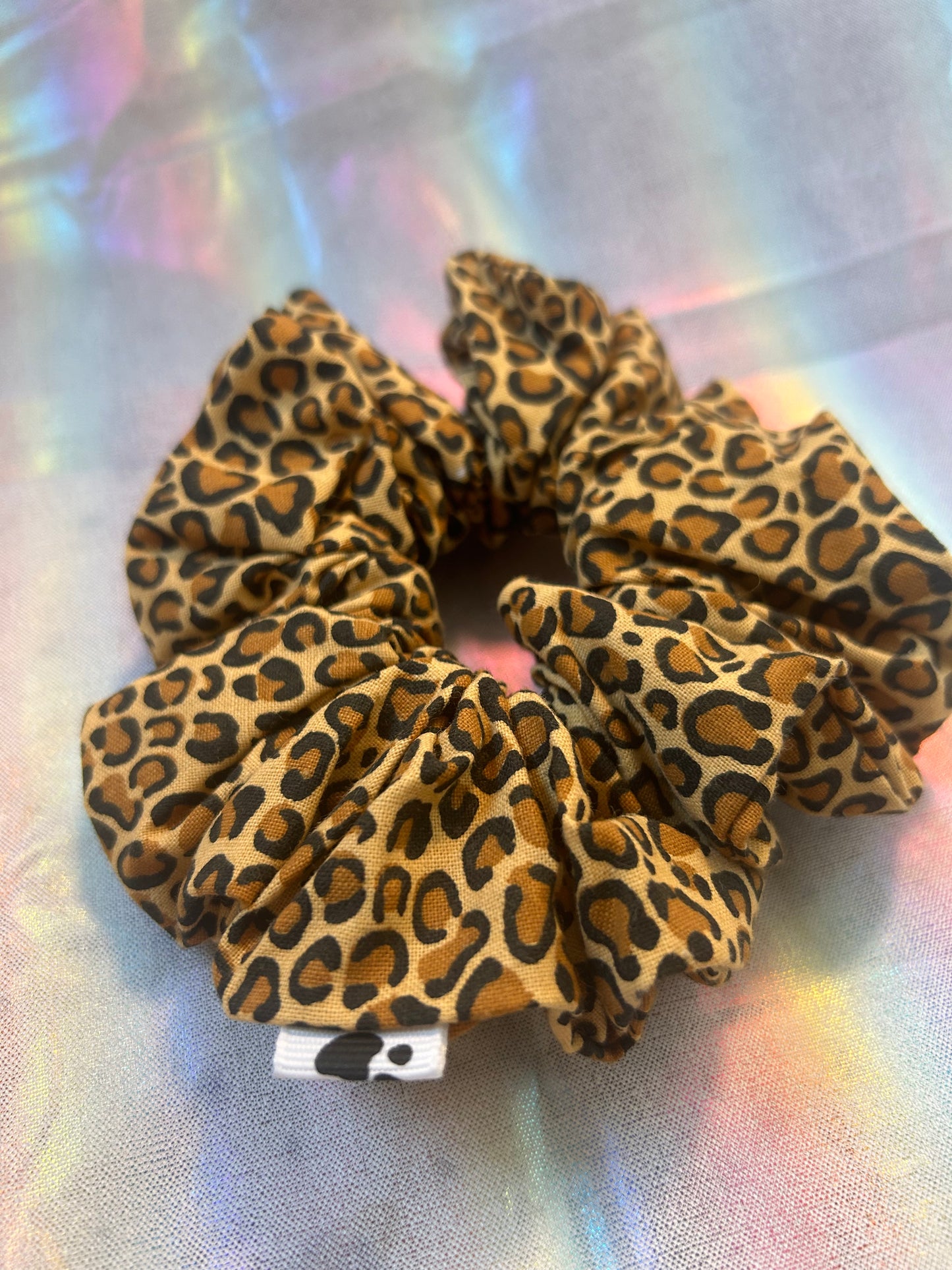 Cheetah print scrunchie