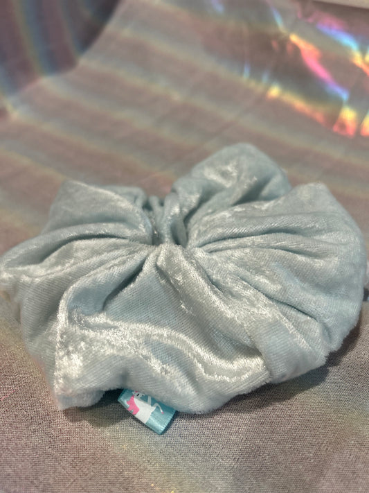 Powder blue scrunchie