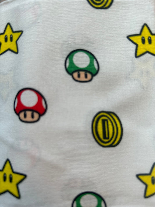 Stars! Mushrooms! Coins! Scrunchie