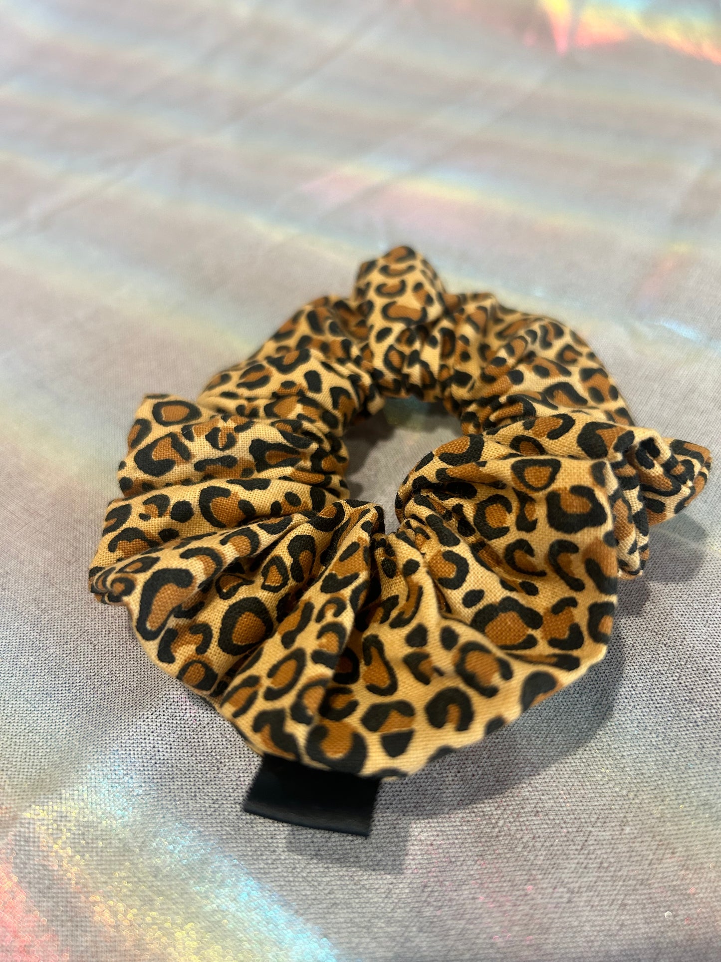 Cheetah print scrunchie