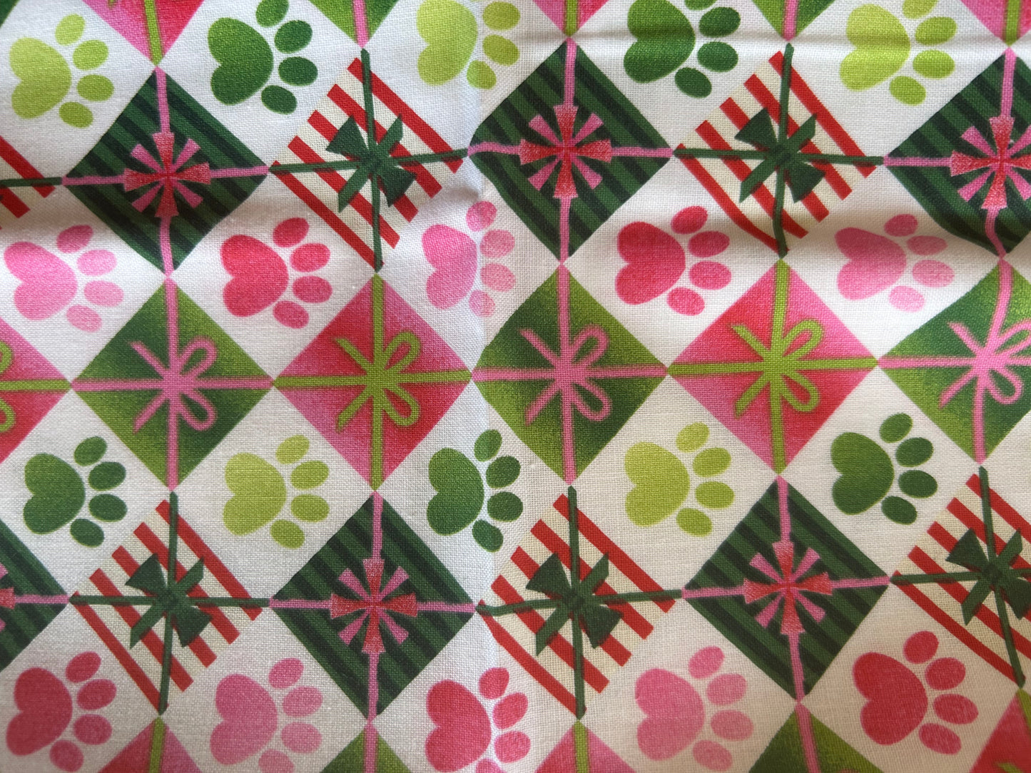 Paw print Christmas scrunchie