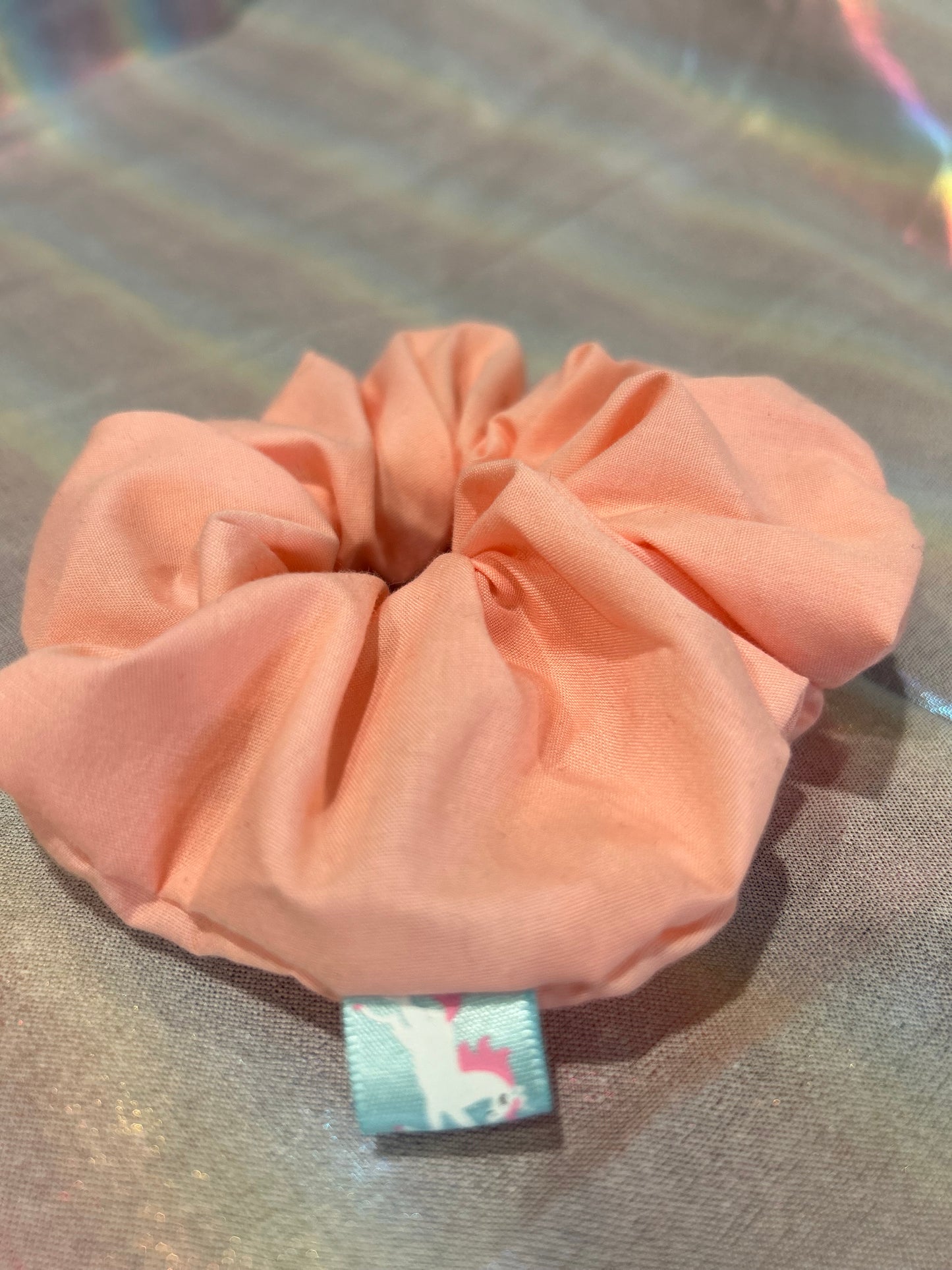 Baby pink scrunchie