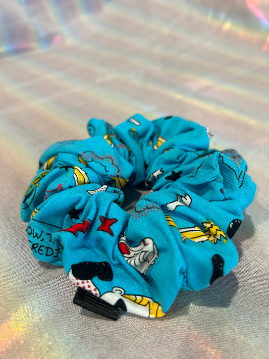 Blue Incredibles scrunchie