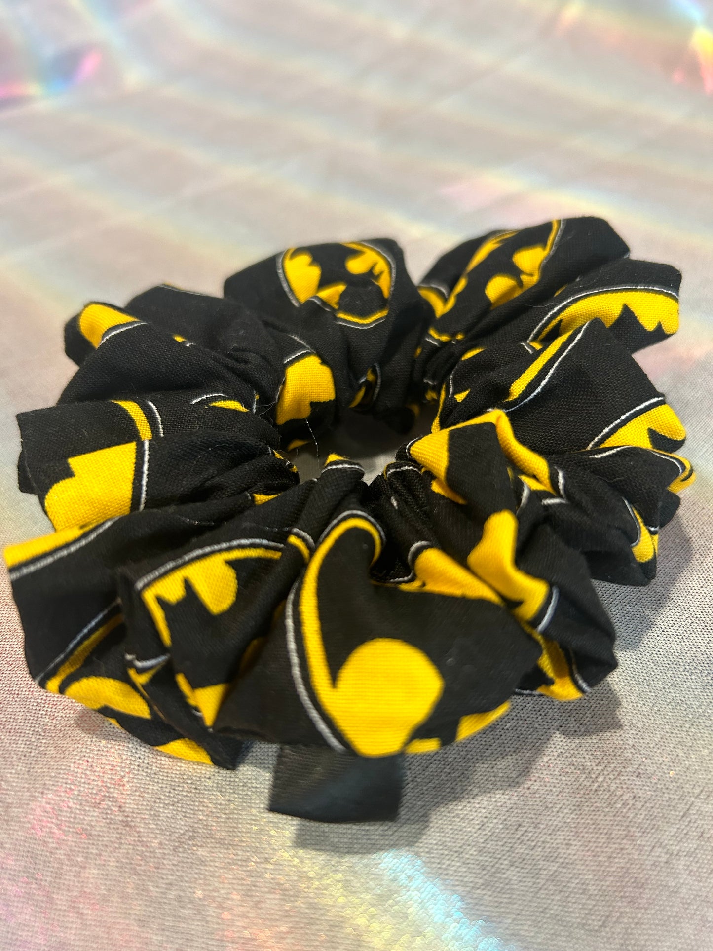 Batman logo scrunchie