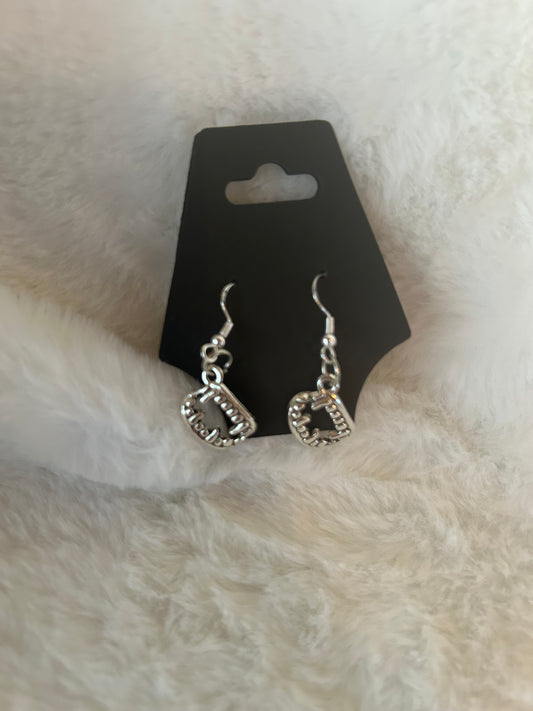 Vampire teeth earrings