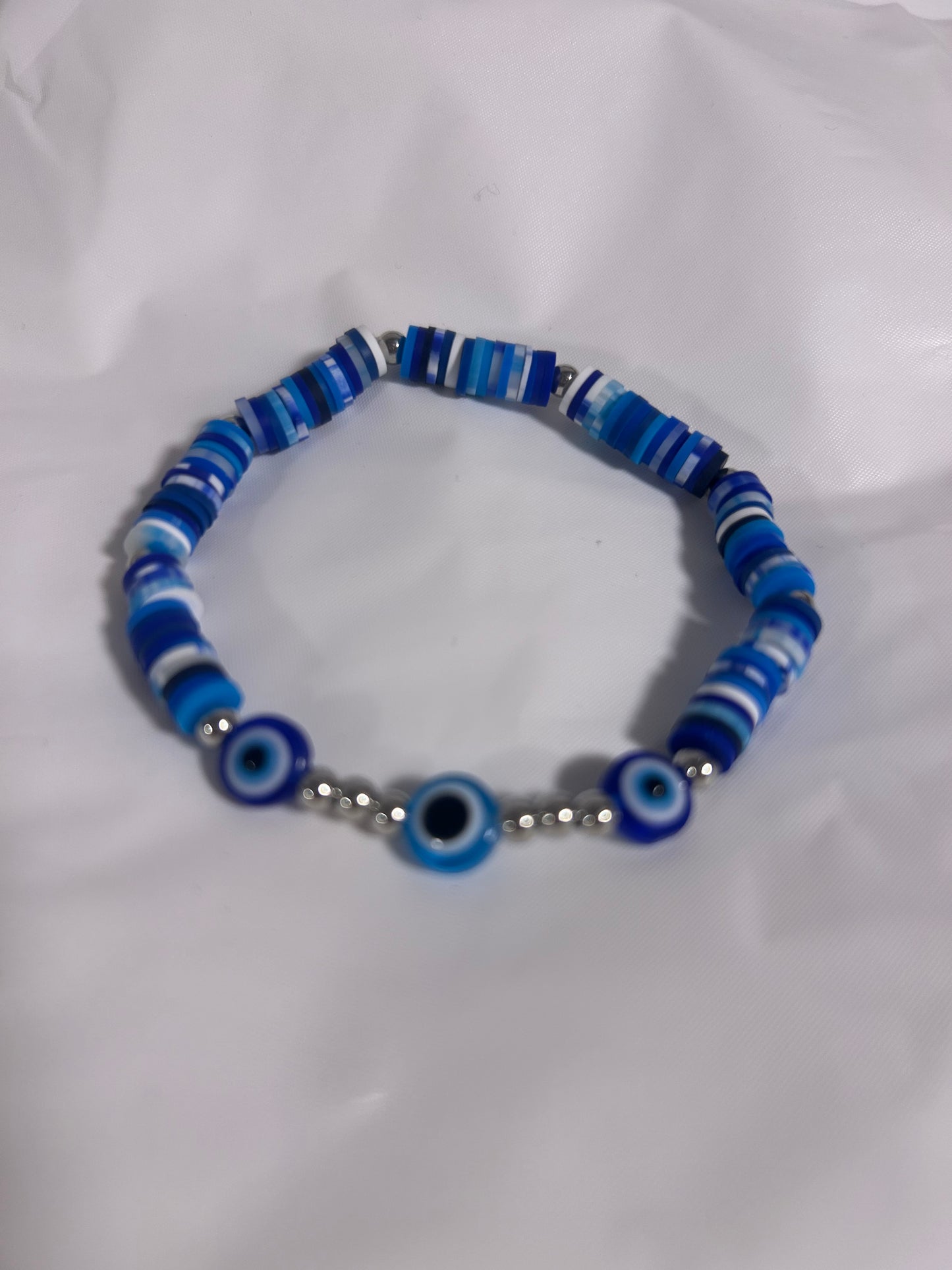 Beaded evil eye bracelet