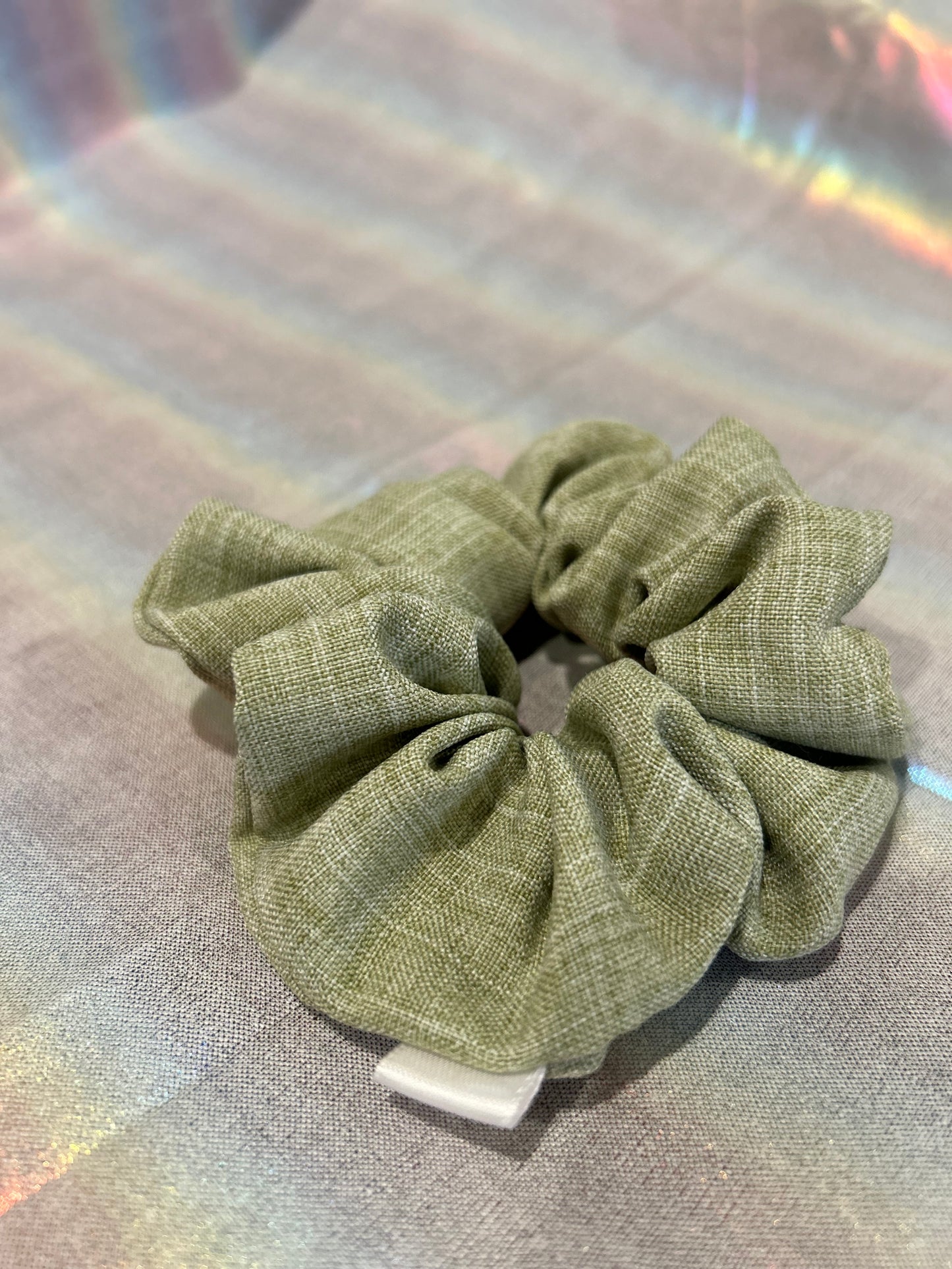 Faded green scrunchie