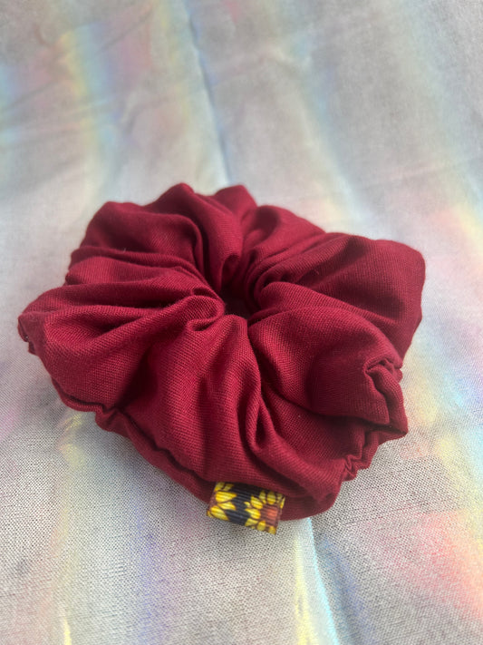 Maroon scrunchie