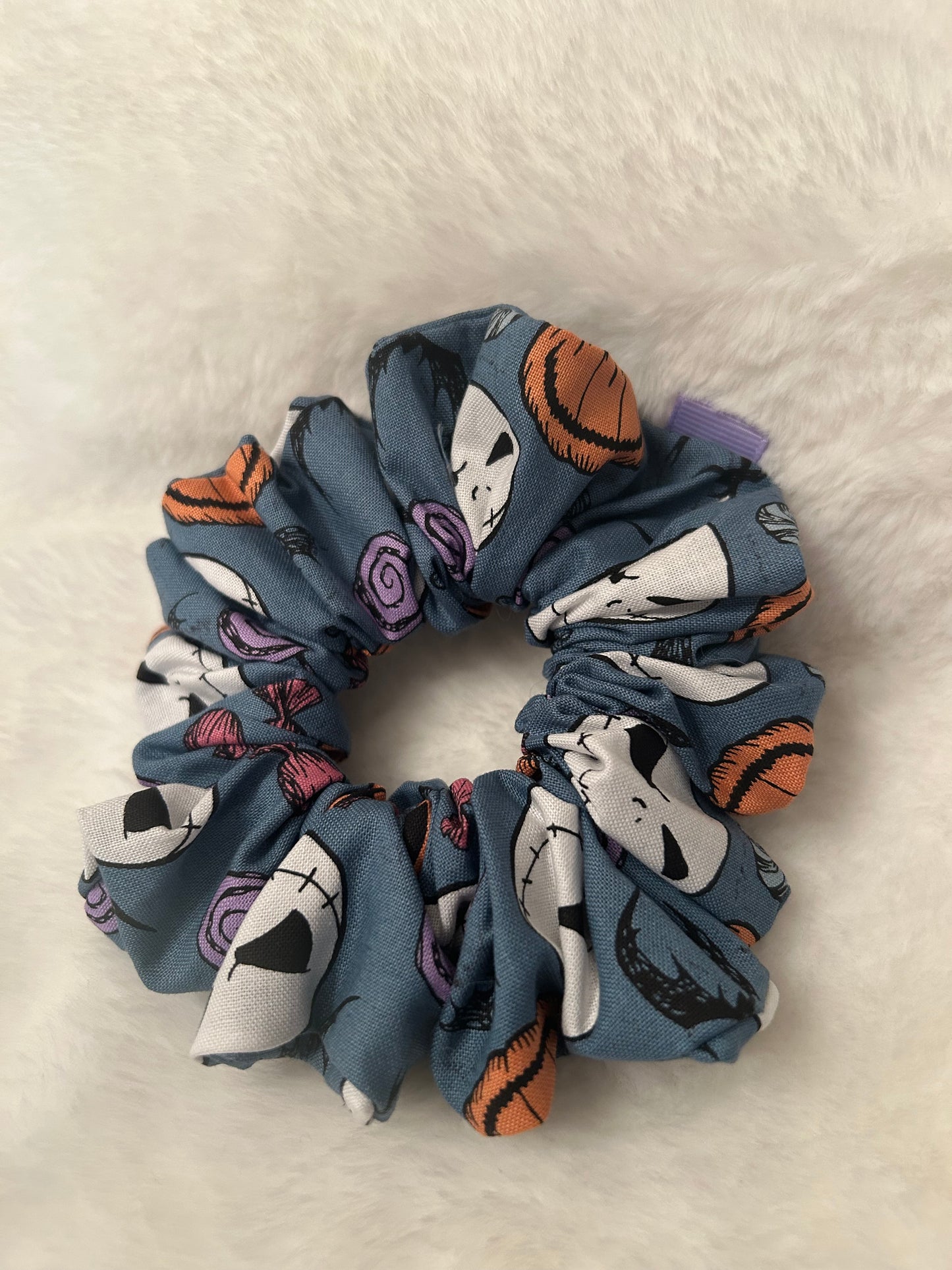 Blue jack truck or treat scrunchie